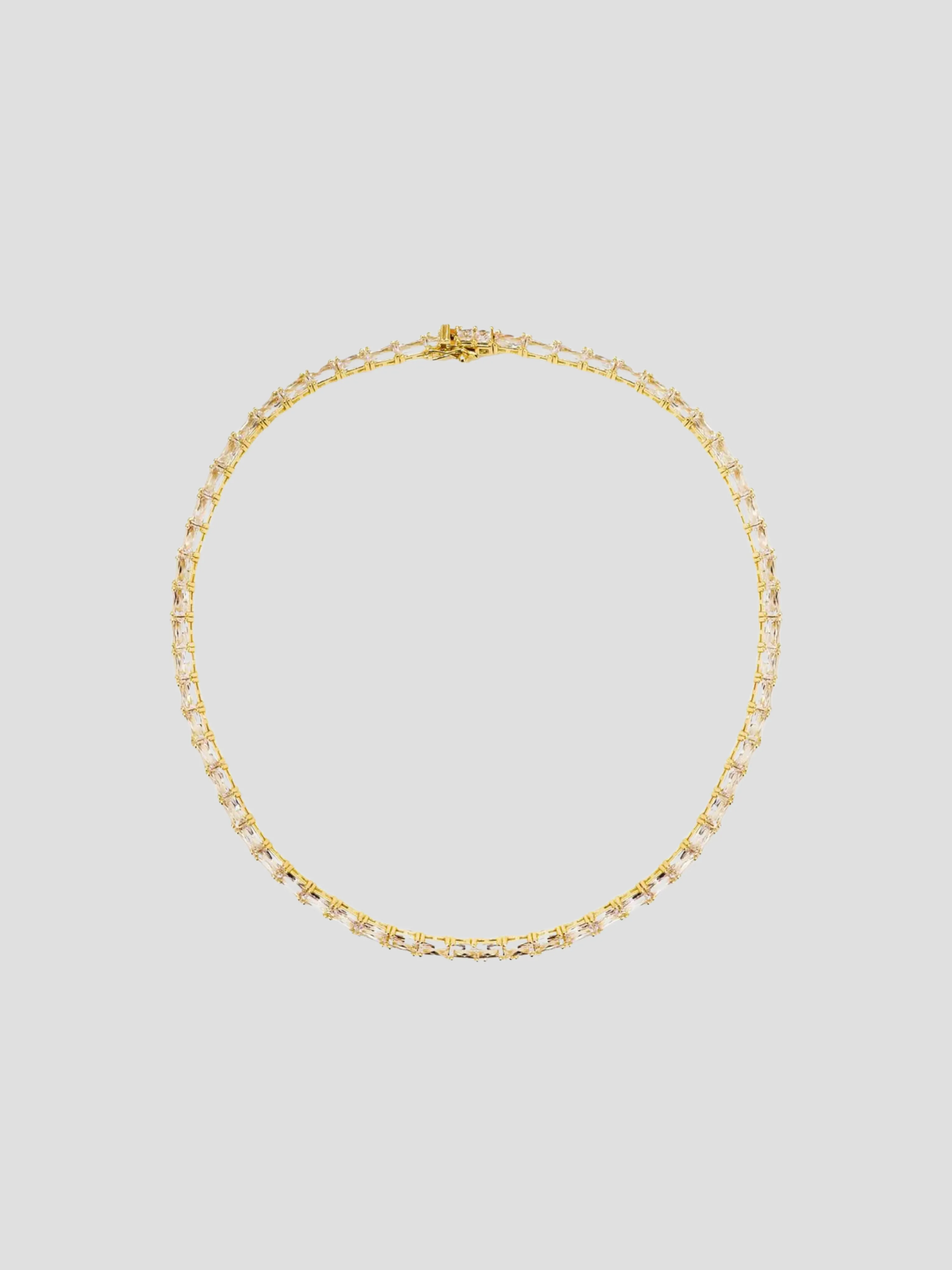 14.5" Gold Baguette Necklace