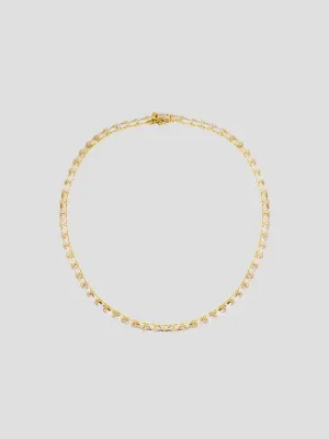 14.5" Gold Baguette Necklace