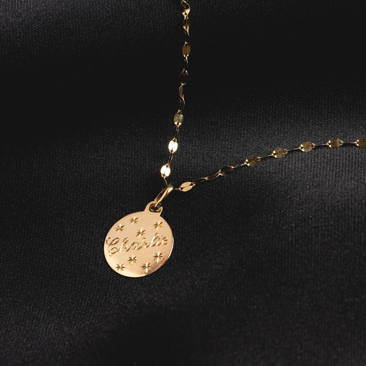 14k Written in the Stars Customizable Name Charm