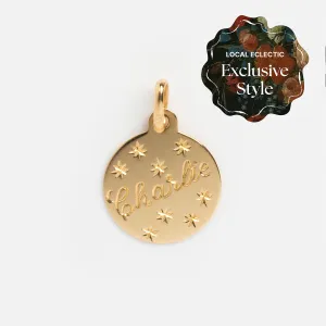 14k Written in the Stars Customizable Name Charm