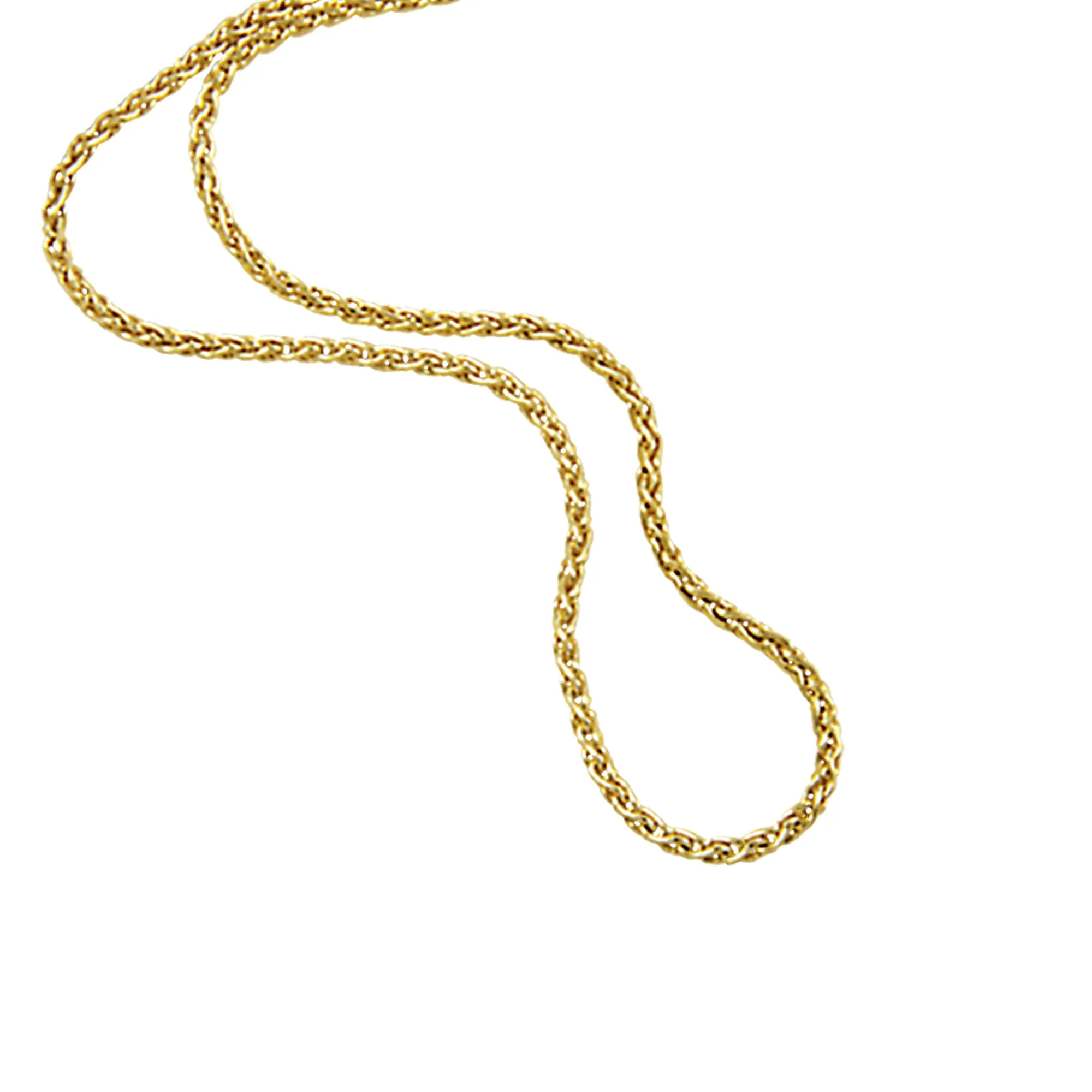 14k Yellow Gold 18" 1.4mm Parisian Wheat Chain