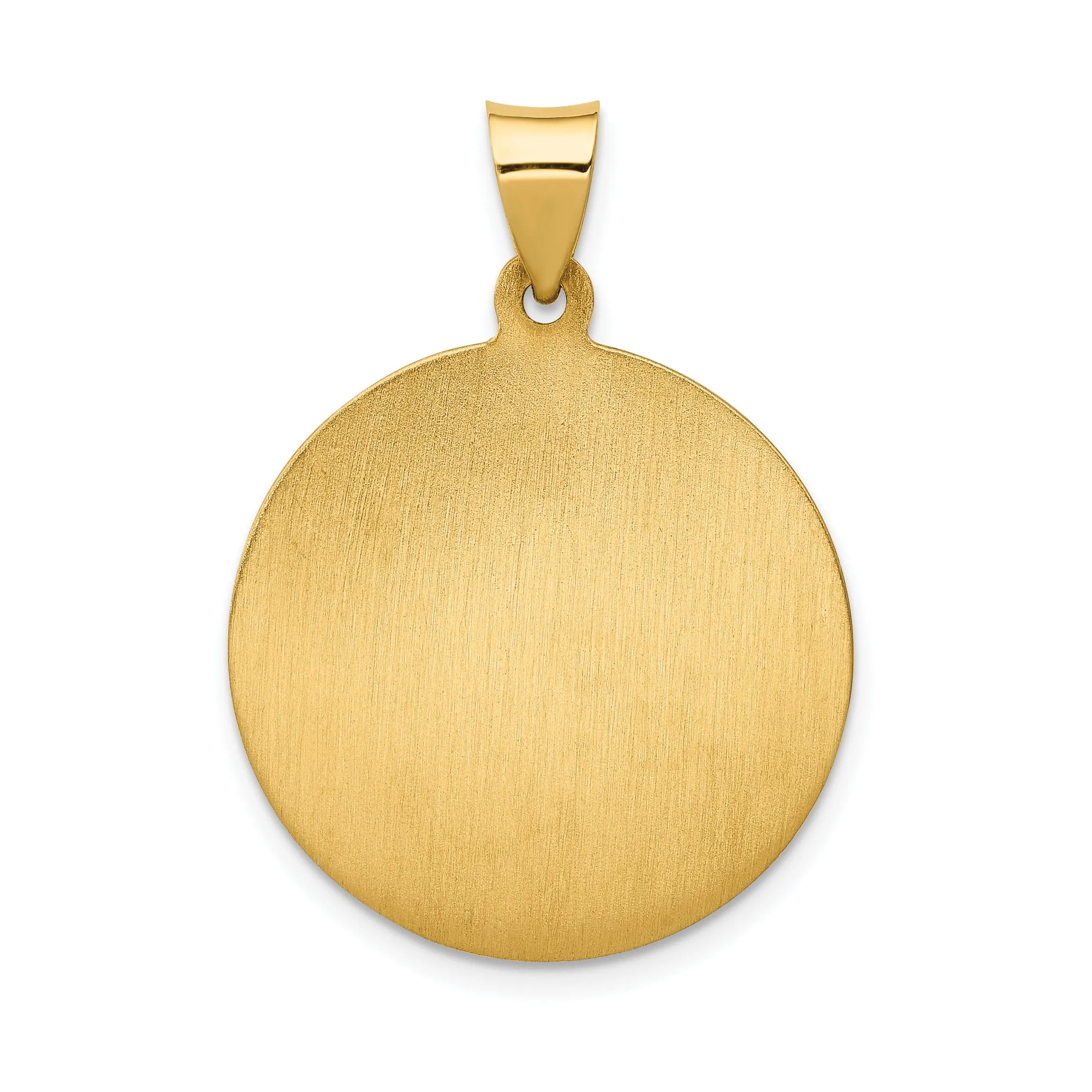 14k Yellow Gold Saint Anthony Medal Pendant