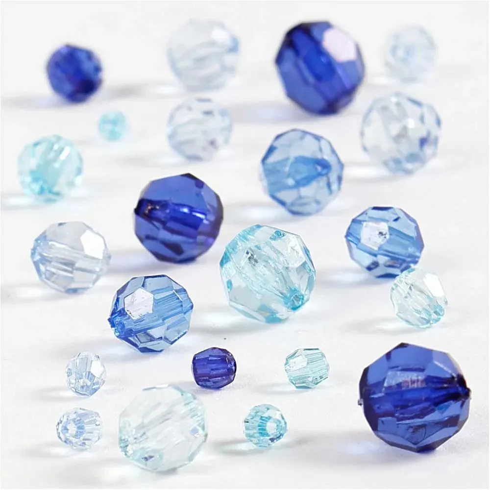 170 x Golden Harmony Faceted Crystal Beads Jewellery Making Supplies Crafts 45g