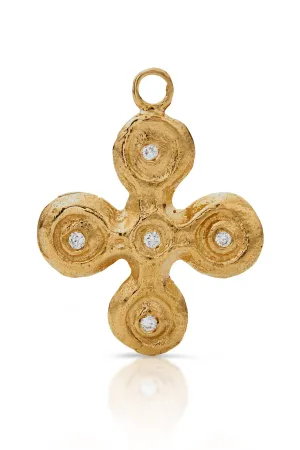 18KY Diamond Joy Cross