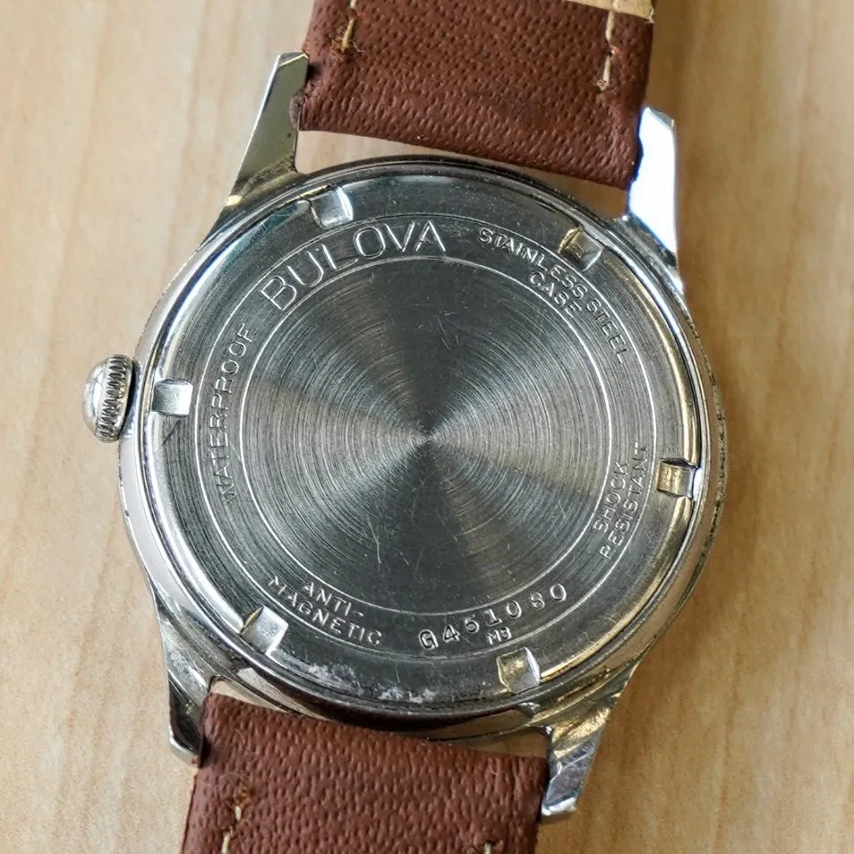 1953 BULOVA Sea King "A" Watch 17 Jewels Cal. 11AFC 32mm Swiss Mechanical Wristwatch