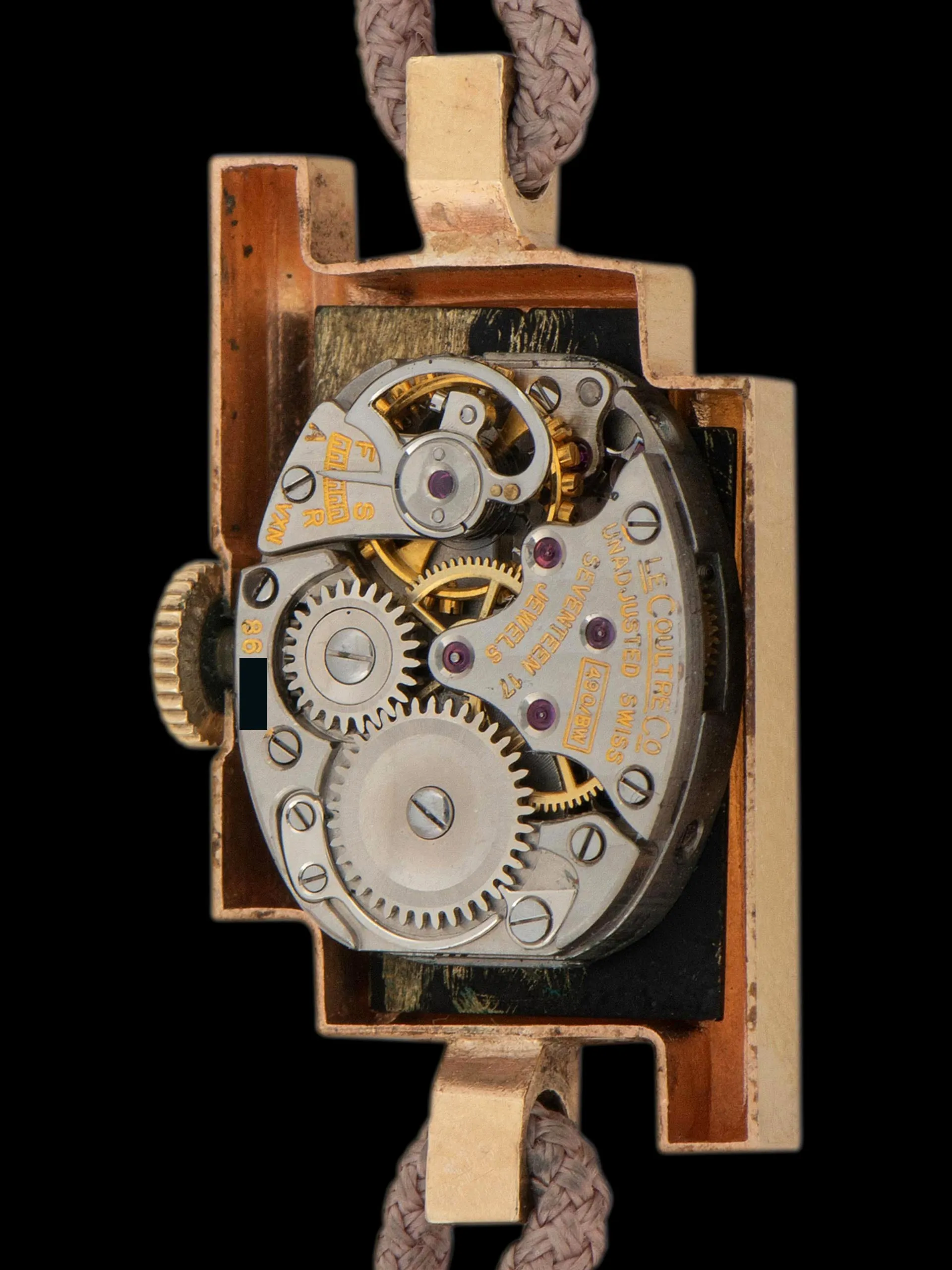 1960s LeCoultre Ladies Art-Deco Watch 14K YG