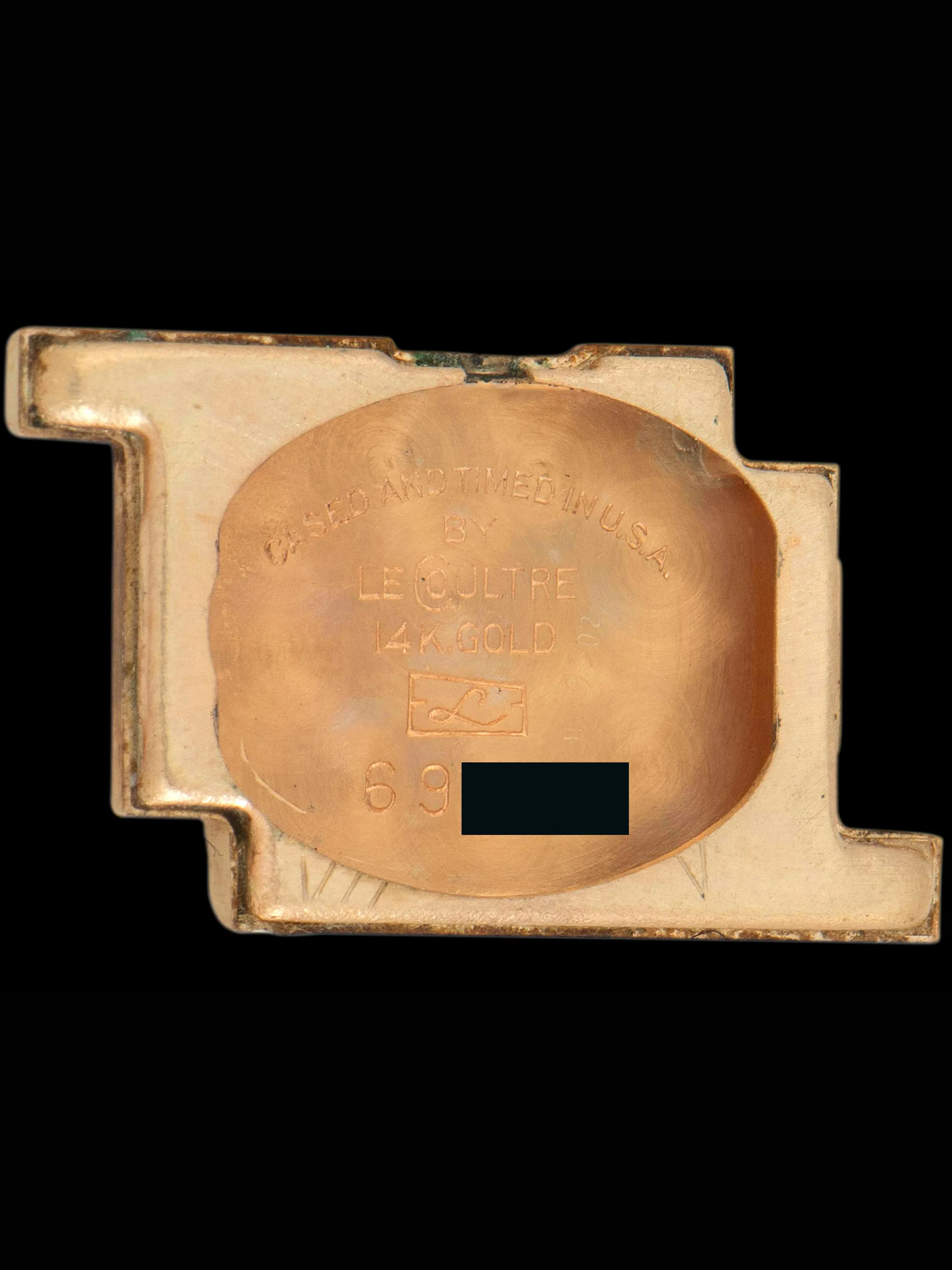 1960s LeCoultre Ladies Art-Deco Watch 14K YG