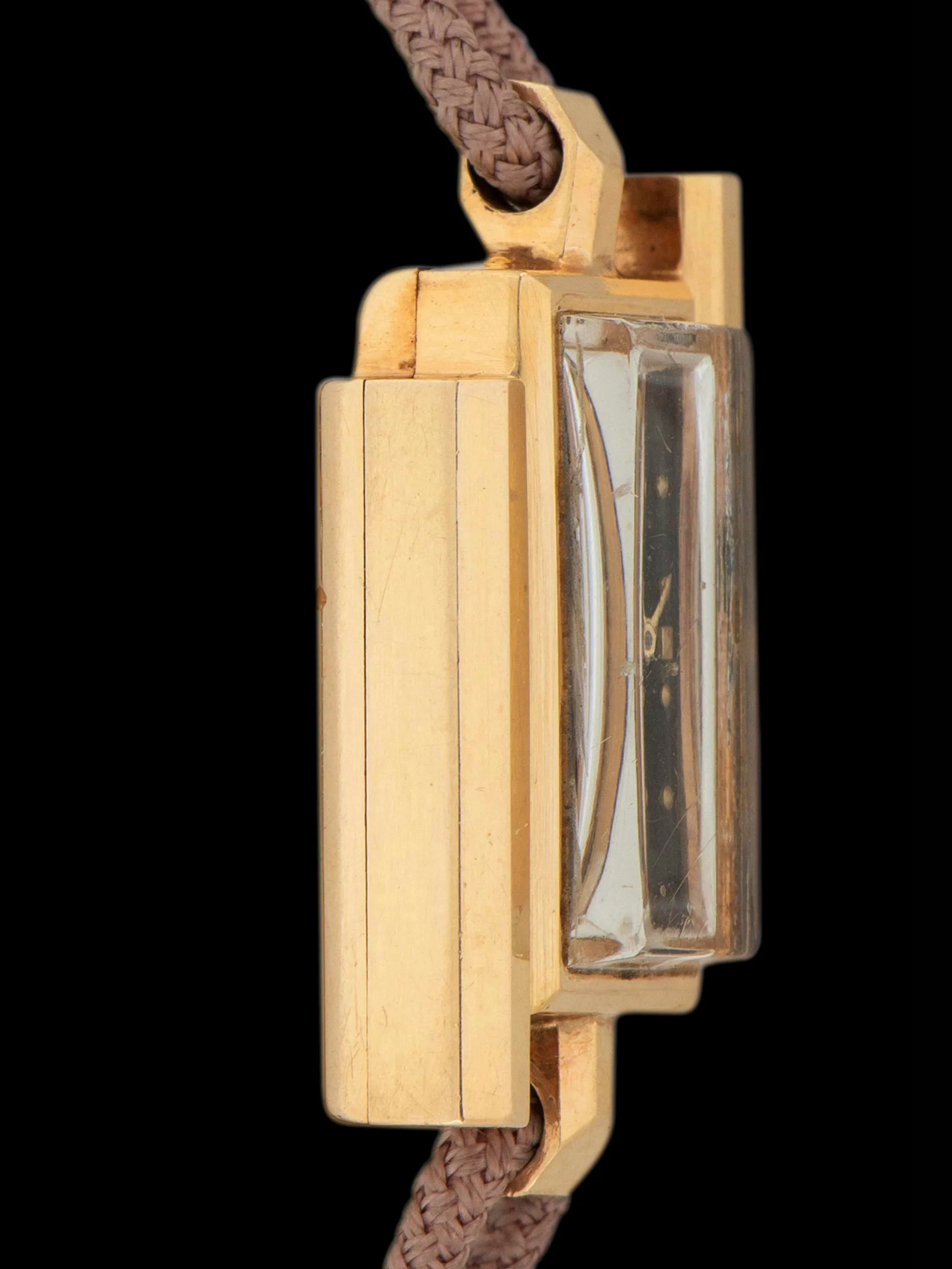 1960s LeCoultre Ladies Art-Deco Watch 14K YG