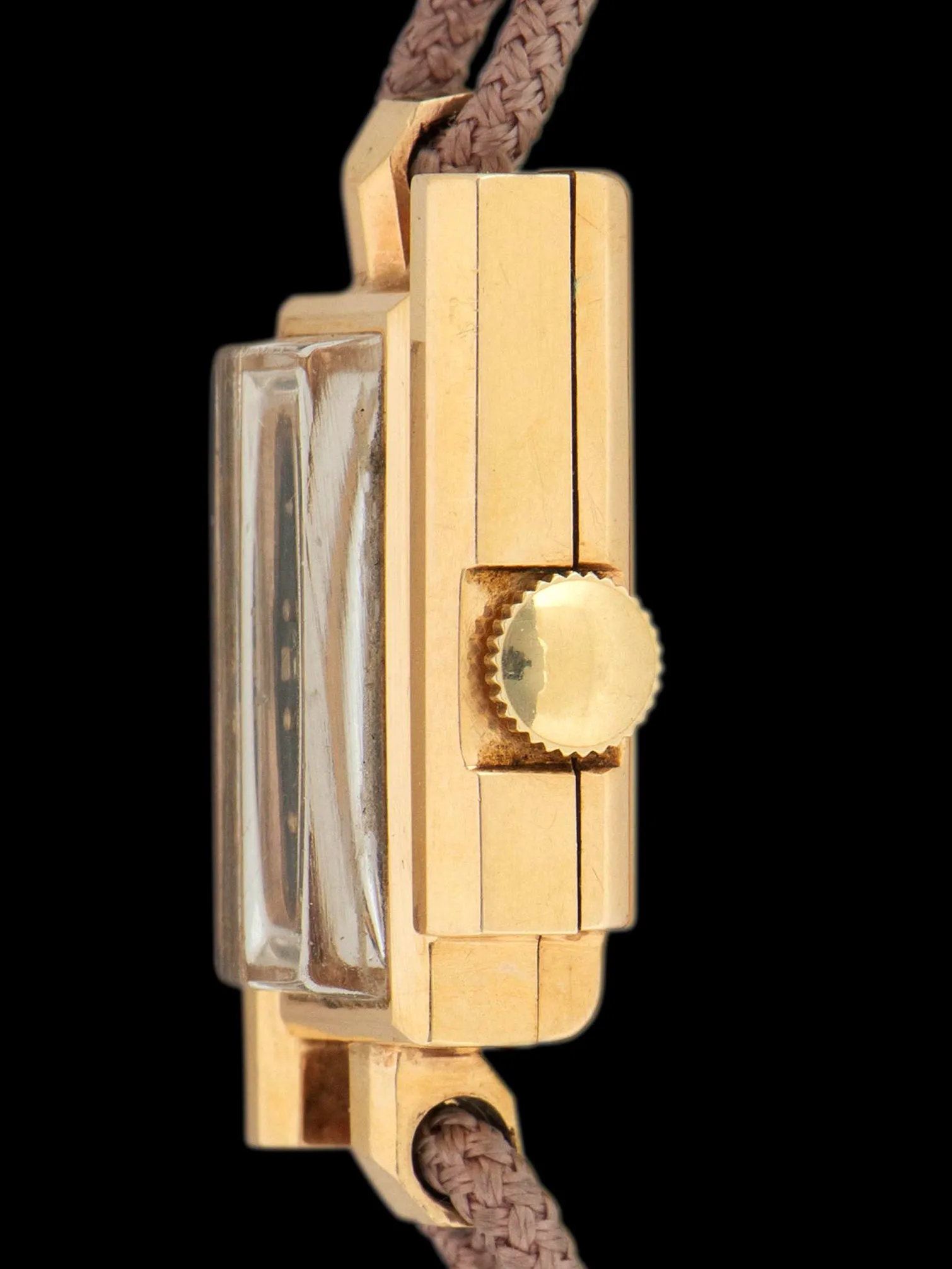 1960s LeCoultre Ladies Art-Deco Watch 14K YG