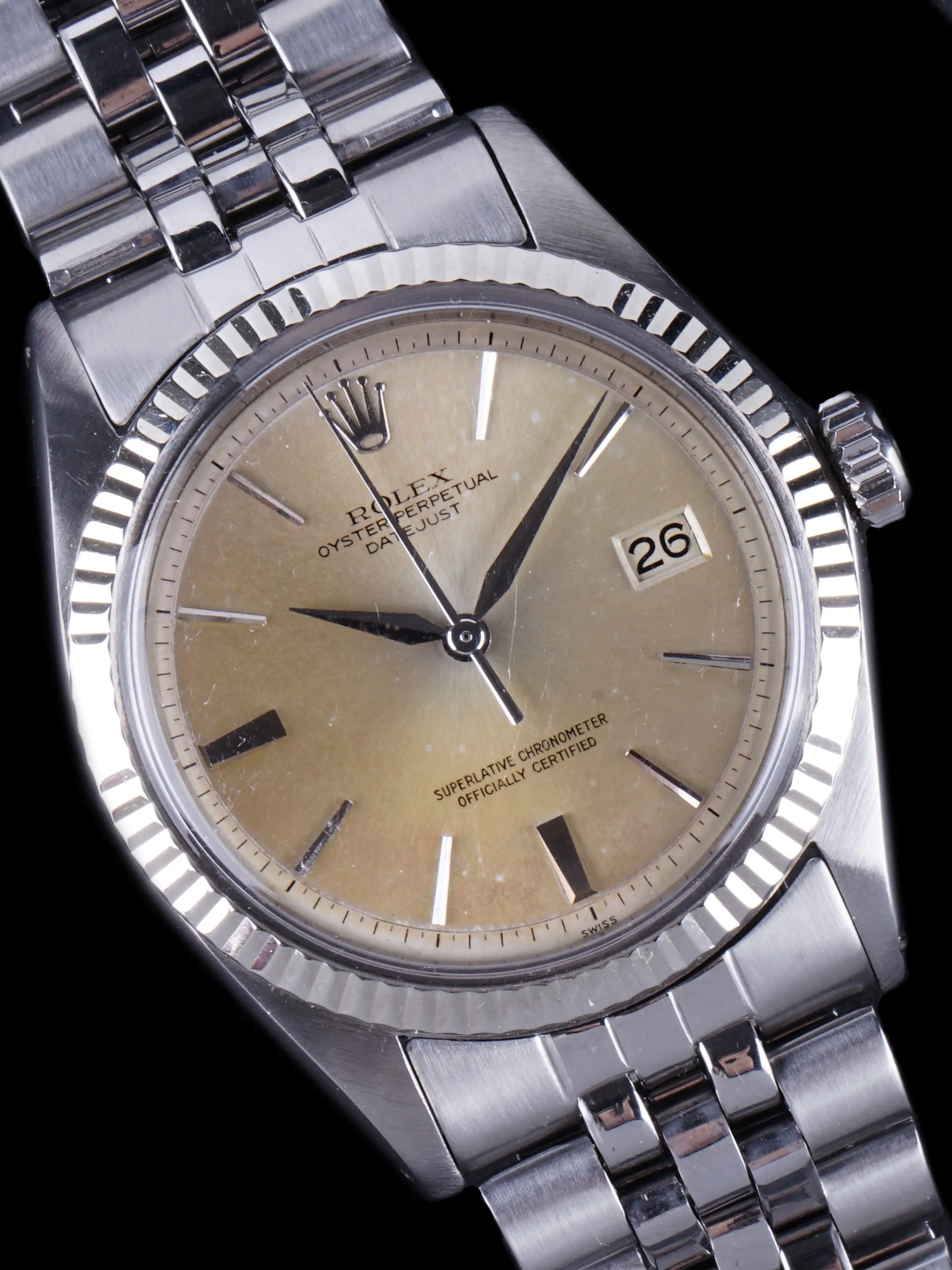 1963 Rolex Datejust (Ref. 1601) No lume "Tropical" Dial