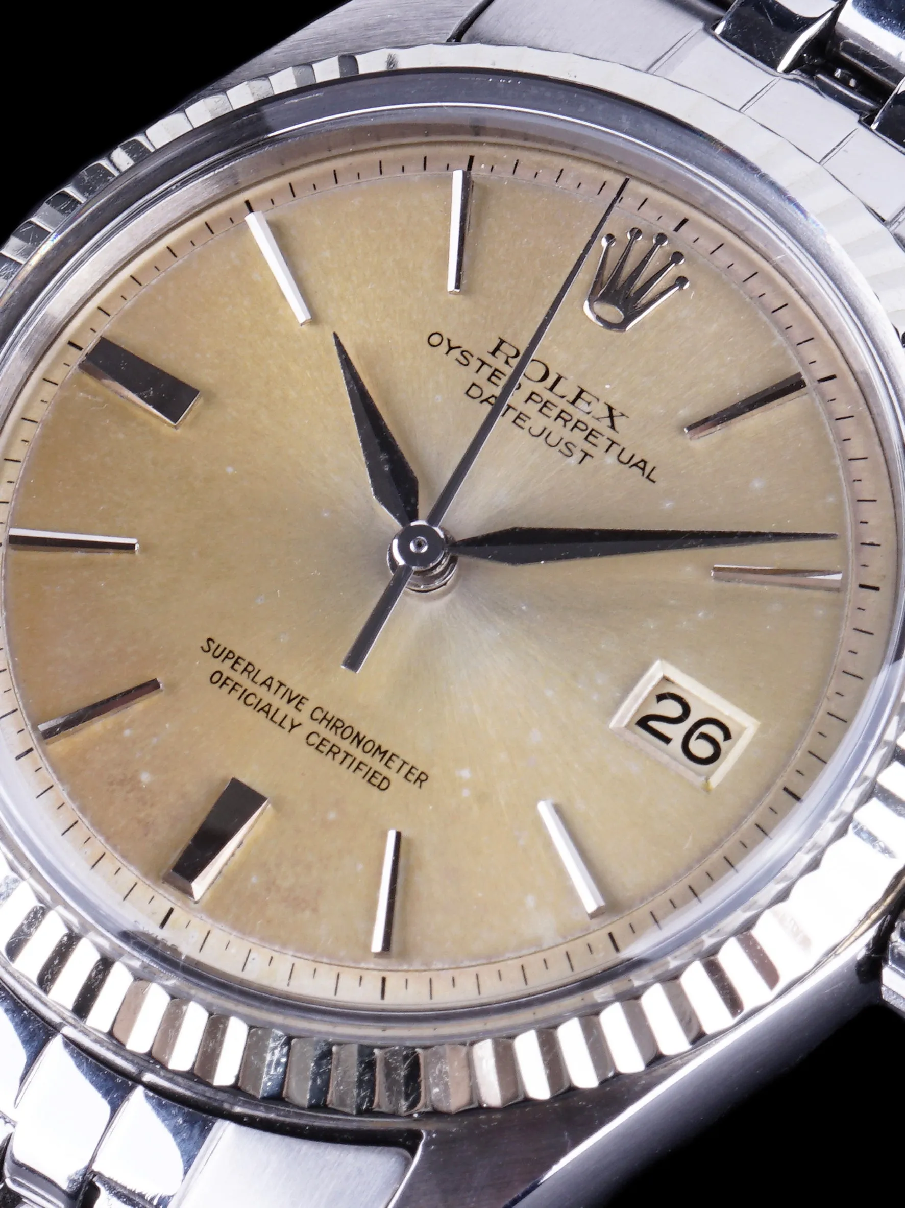 1963 Rolex Datejust (Ref. 1601) No lume "Tropical" Dial