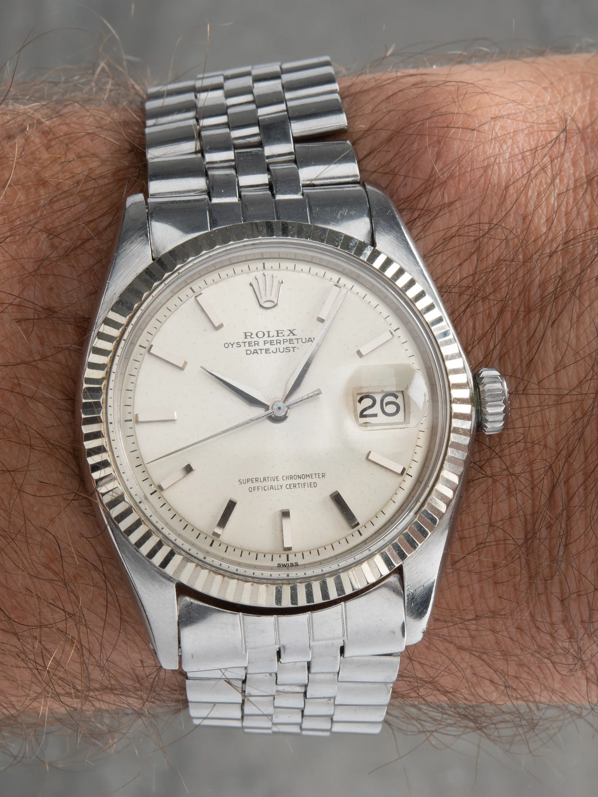 1963 Rolex Datejust (Ref. 1601) Non-Luminous Dial
