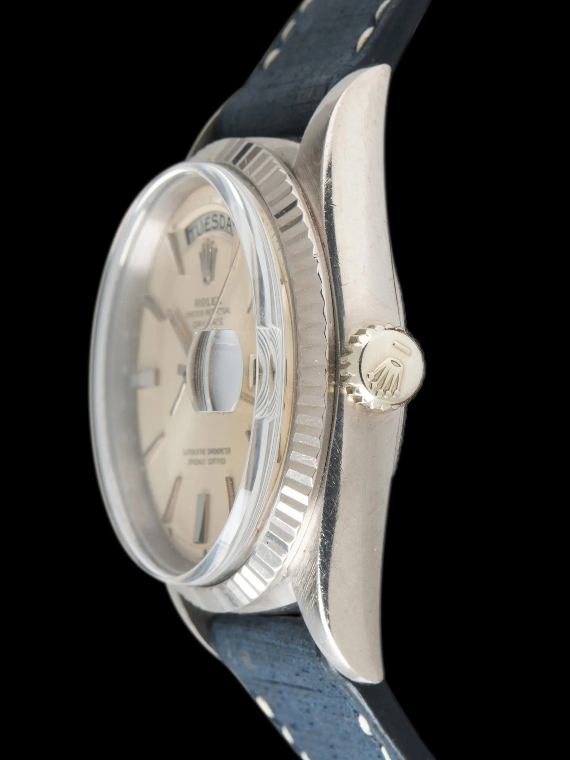1966 Rolex Day-Date 18K WG (Ref. 1803) Silver "Doorstop" Dial