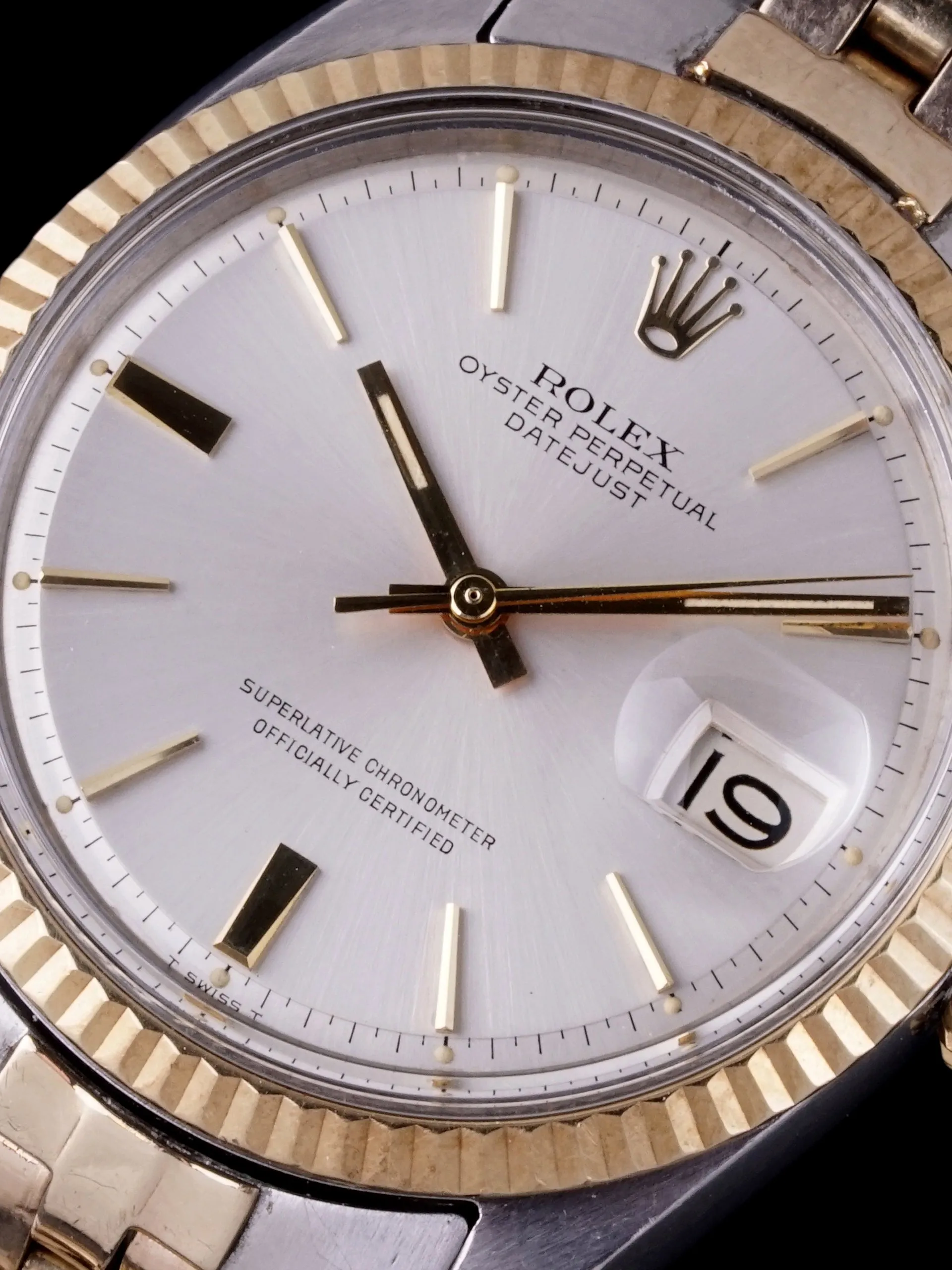 1966 Rolex Two-Tone Datejust (Ref. 1601) "Doorstop Dial" W/ Box & Papers