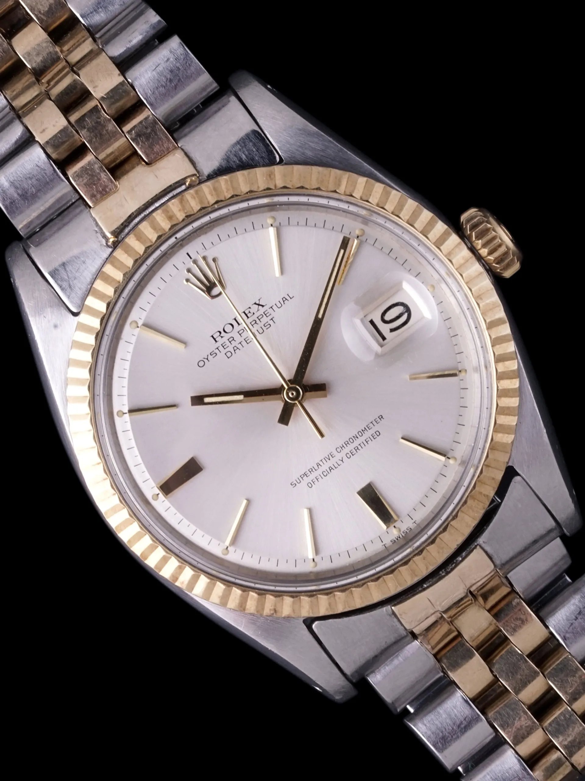 1966 Rolex Two-Tone Datejust (Ref. 1601) "Doorstop Dial" W/ Box & Papers
