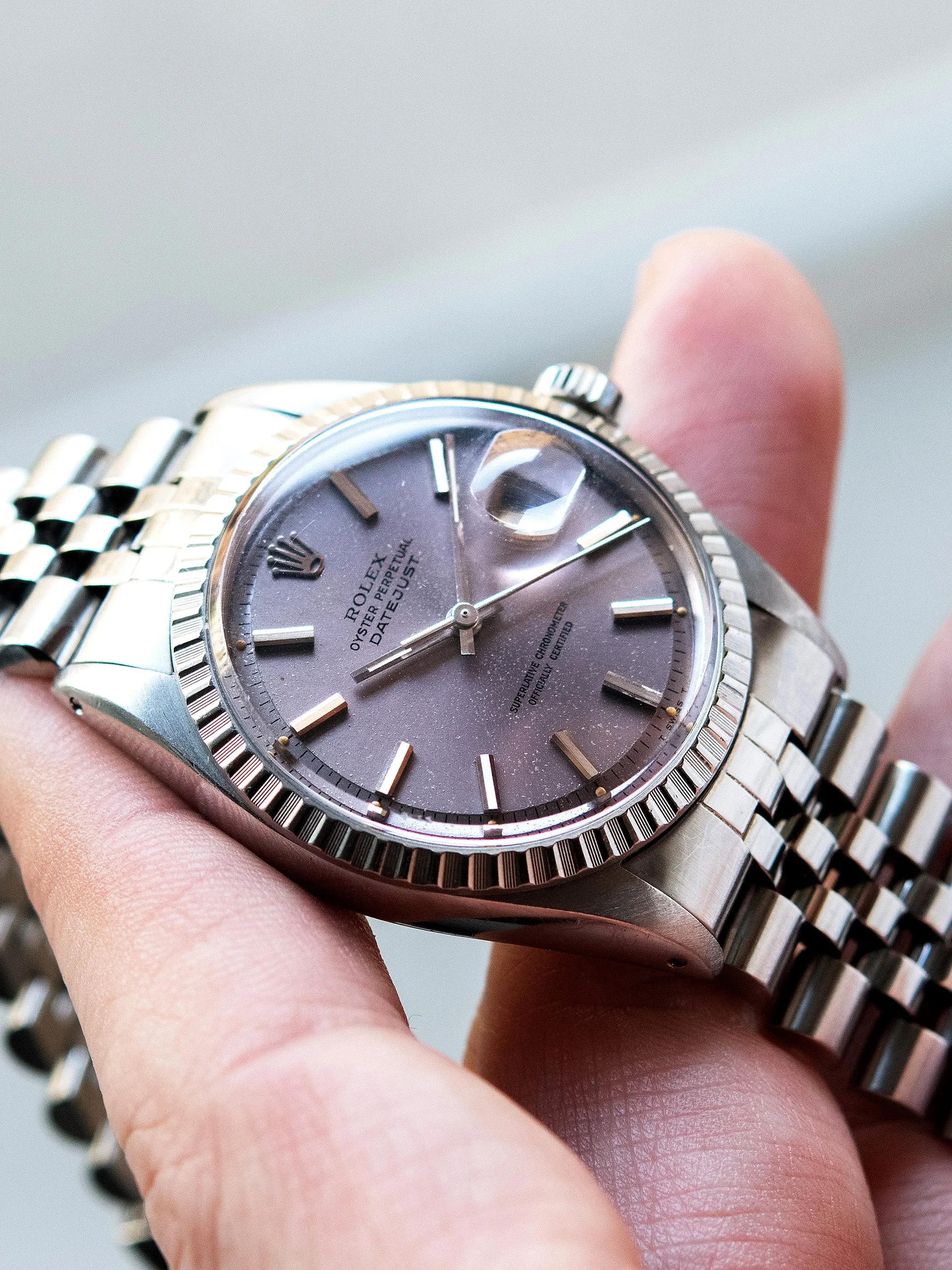 1969 Rolex Datejust (Ref. 1601-3) Lavender Dial