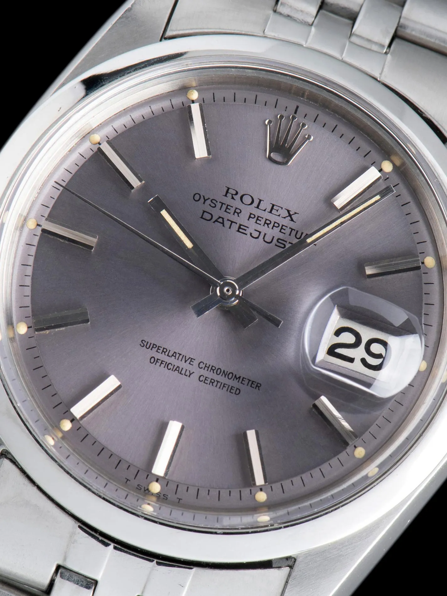 1970 Rolex Datejust (Ref. 1600) Lavender Dial W/ Papers & Accessories