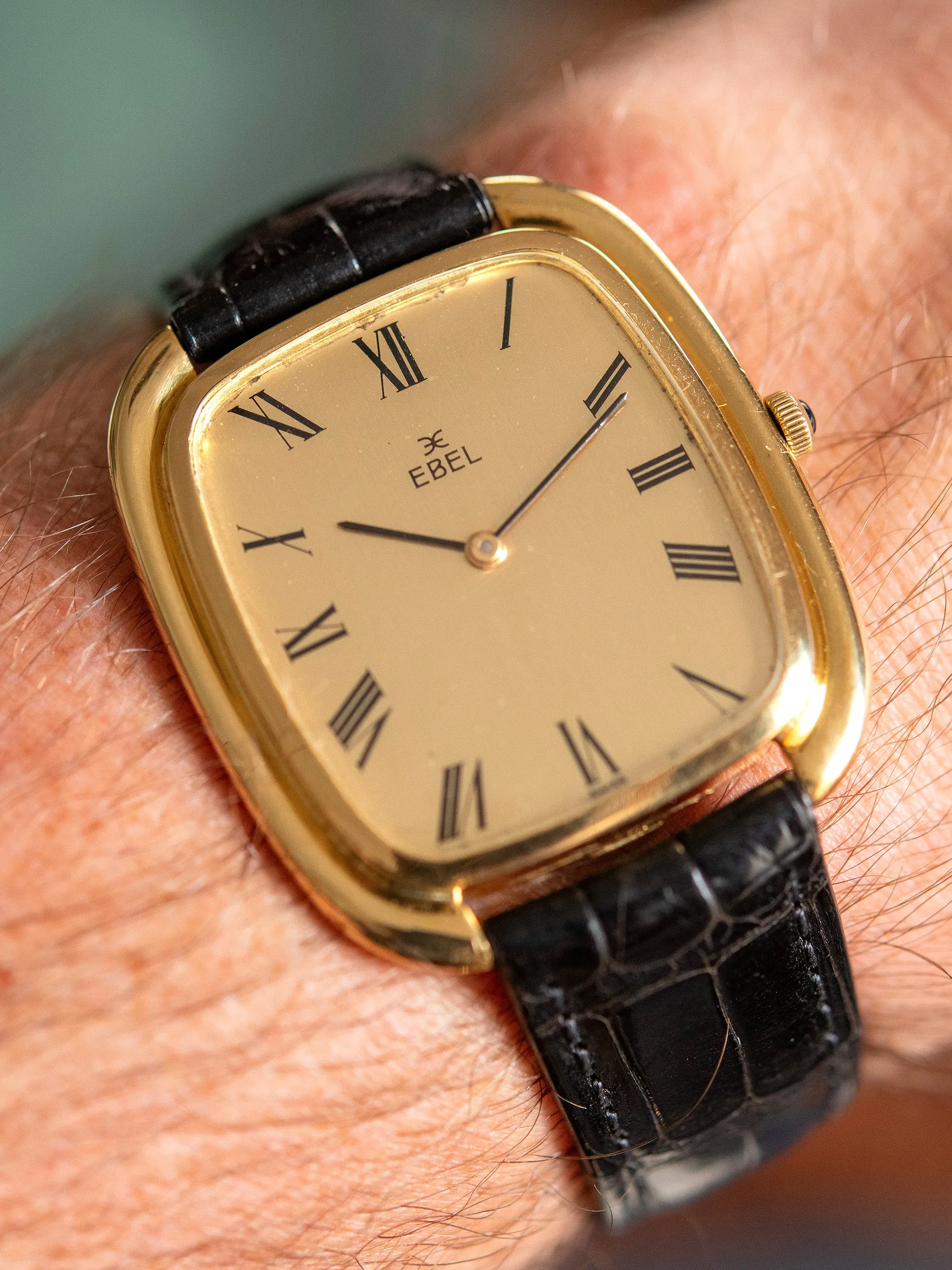 1970s Ebel Gondole Vertical 18K YG "Jumbo"
