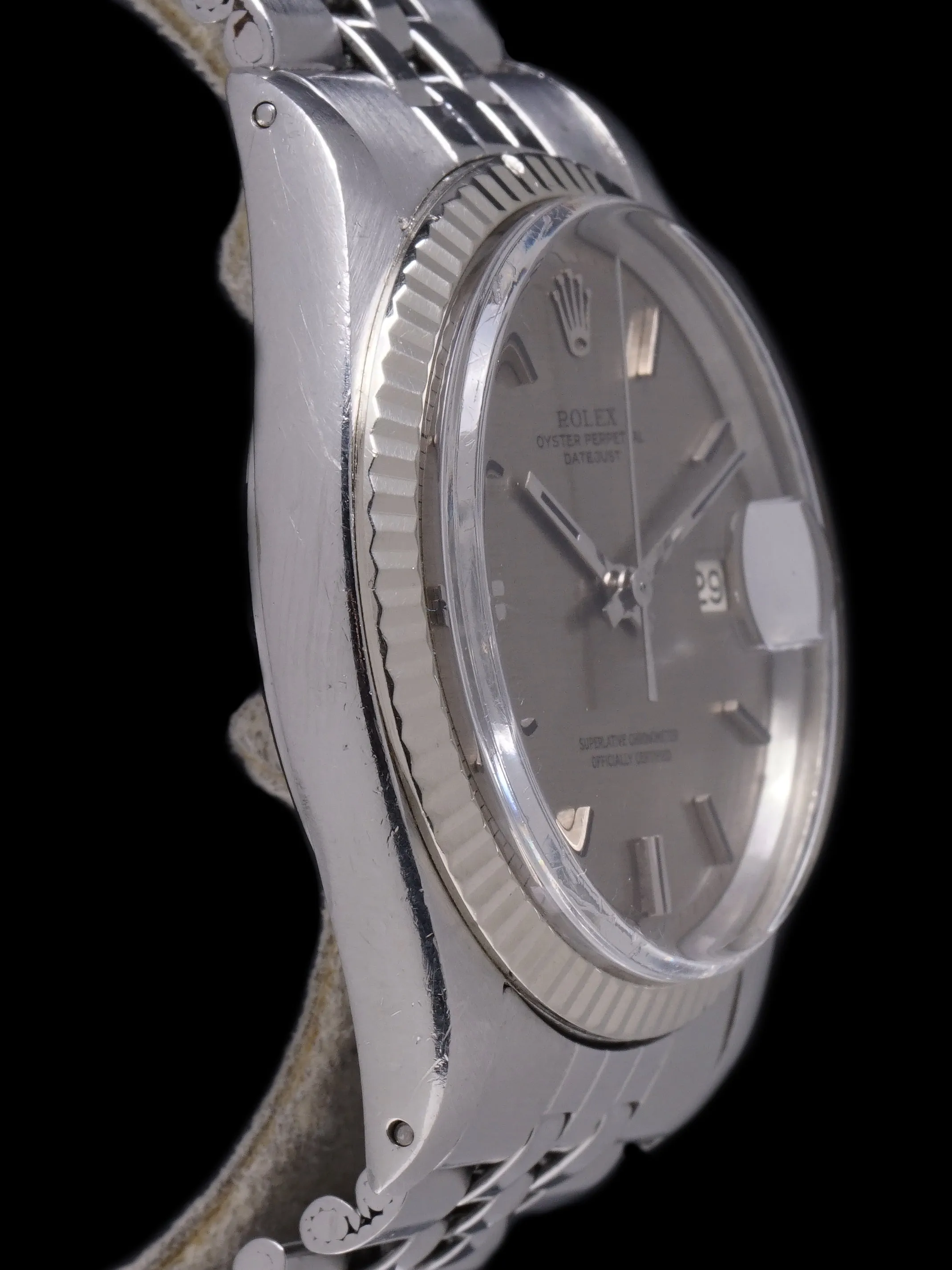 1971 Rolex Datejust (Ref. 1601) No Lume Gray "Linen Dial”