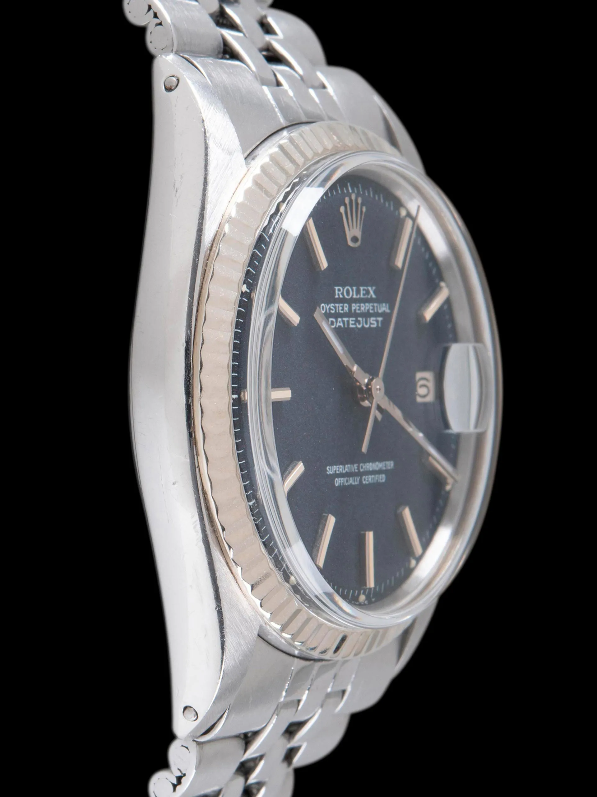 1972 Rolex Datejust (Ref. 1601) Black "Confetti" Dial W/ Rolex Service History
