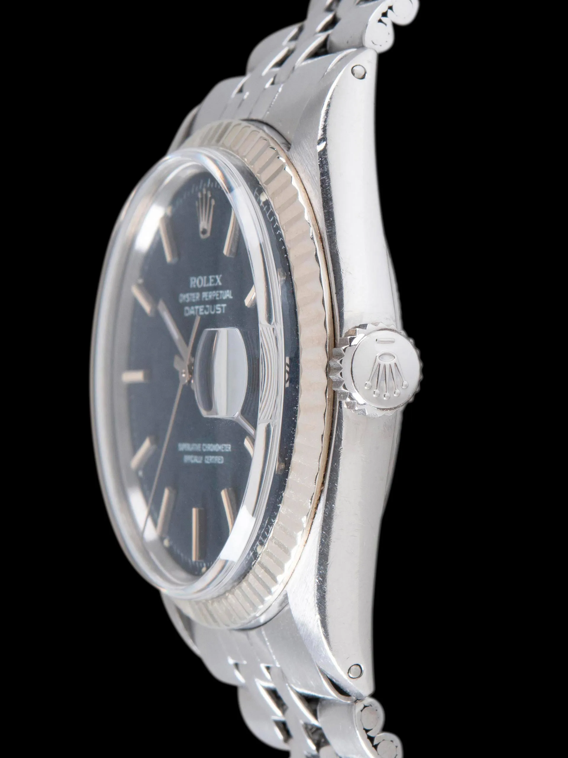 1972 Rolex Datejust (Ref. 1601) Black "Confetti" Dial W/ Rolex Service History