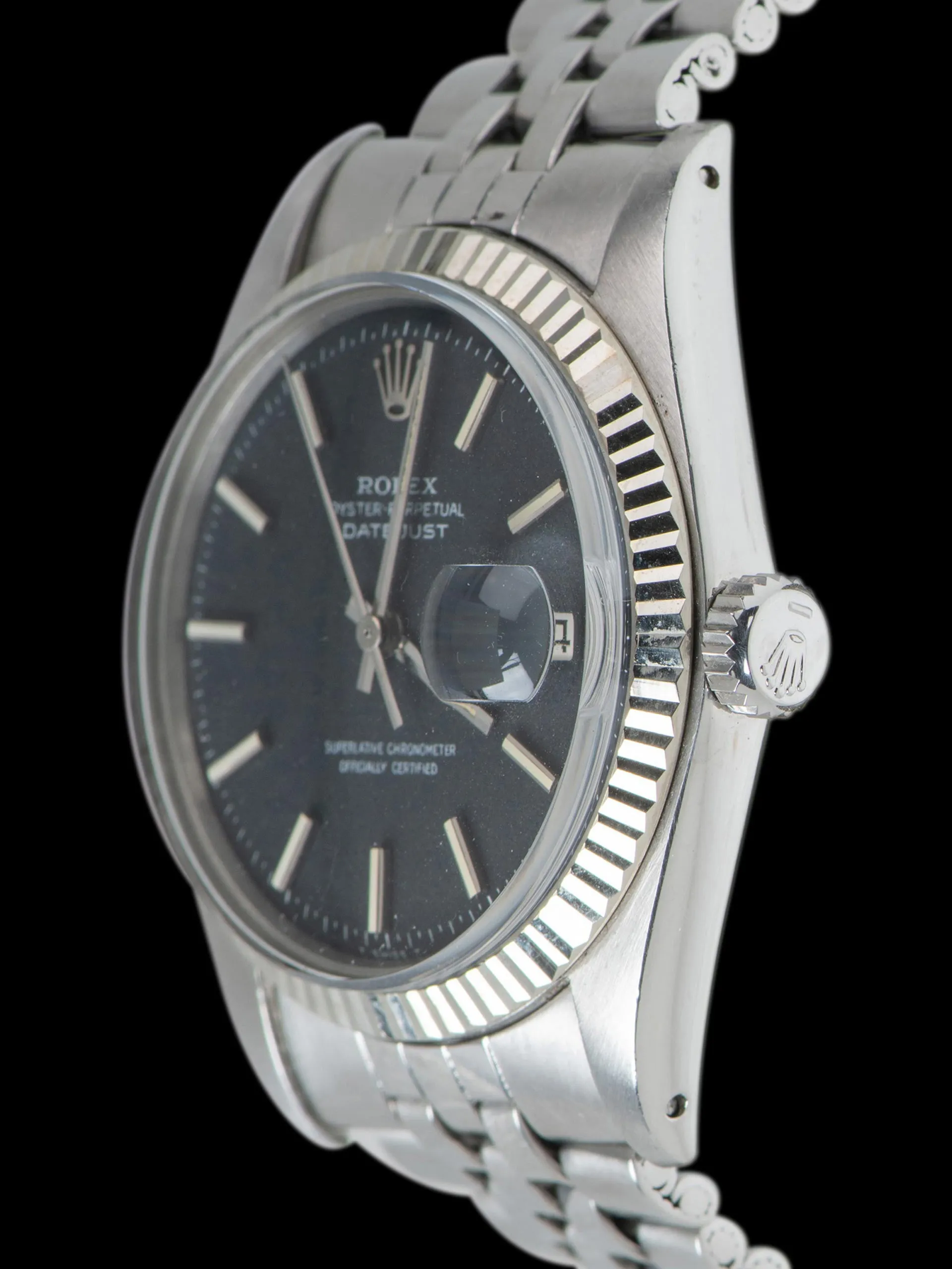 1972 Rolex Datejust (Ref. 1601) Non-Luminous Black "Confetti" Dial