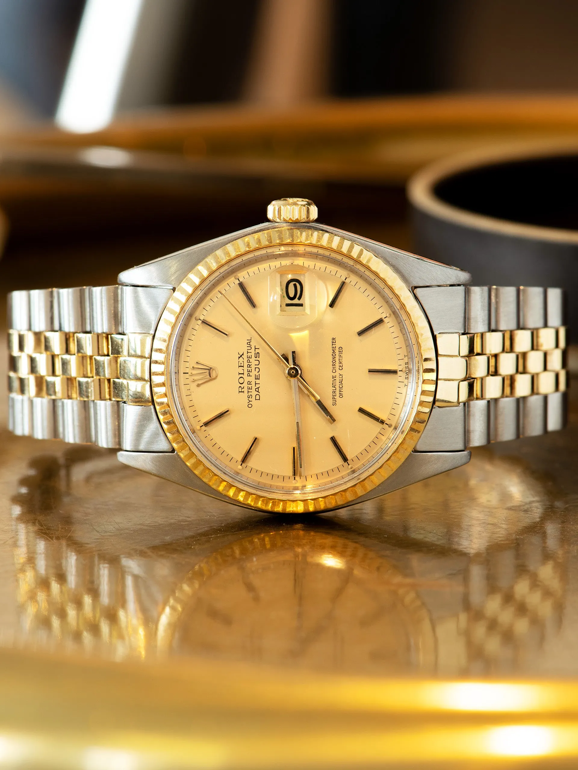 1972 Rolex Two-Tone Datejust (Ref. 1601) Satin Lemon Dial