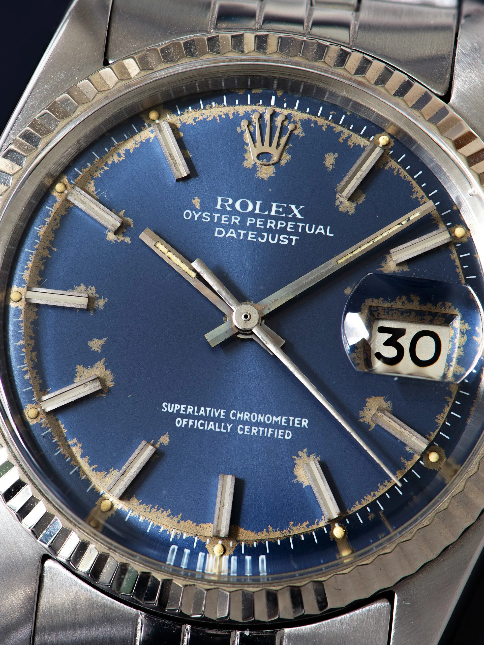 1973 Rolex Datejust (Ref. 1601) Blue Sigma "Patina" Dial