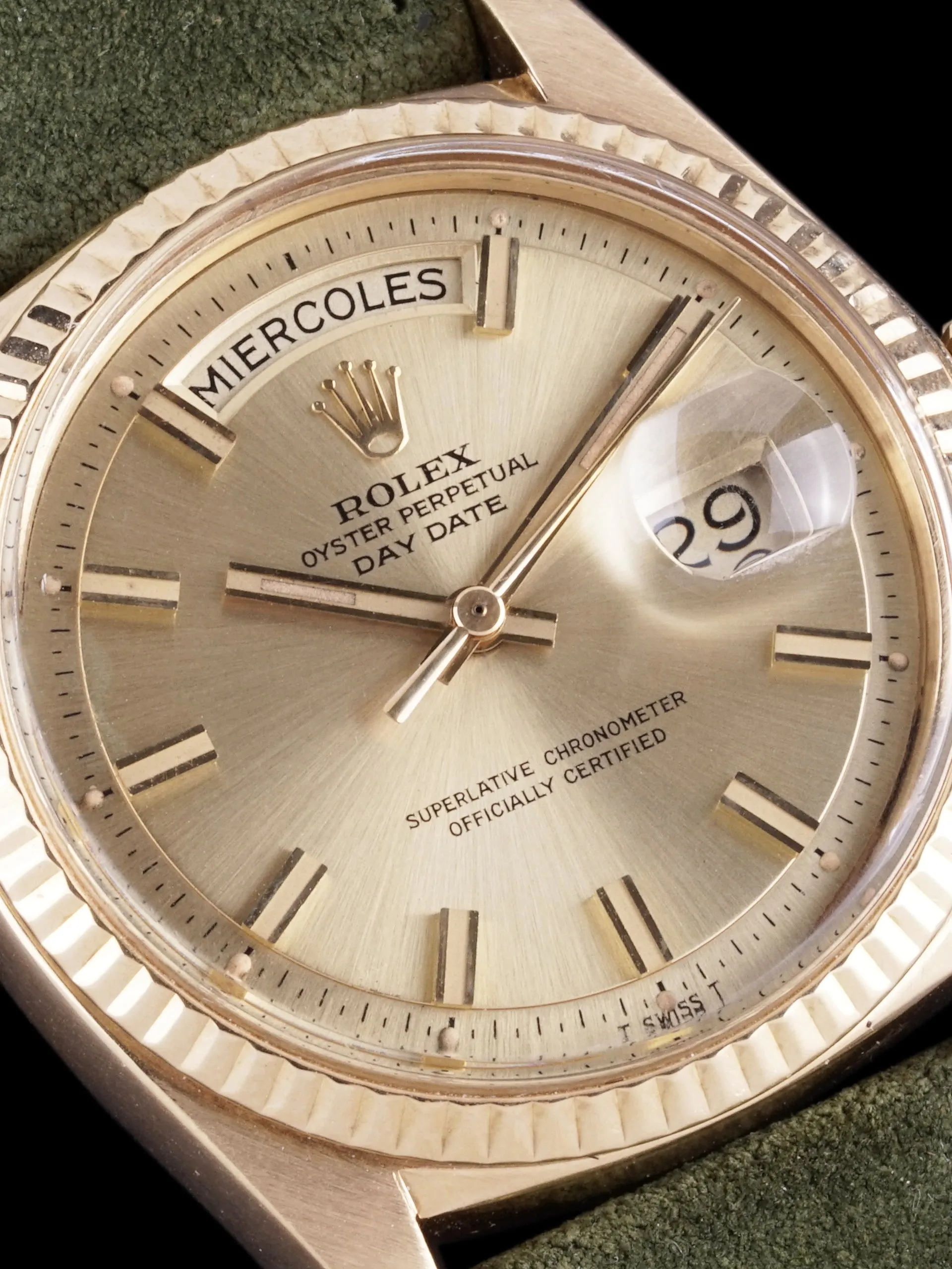 1973 Rolex Day-Date (Ref. 1803) 18k YG "Wide Boy" Dial