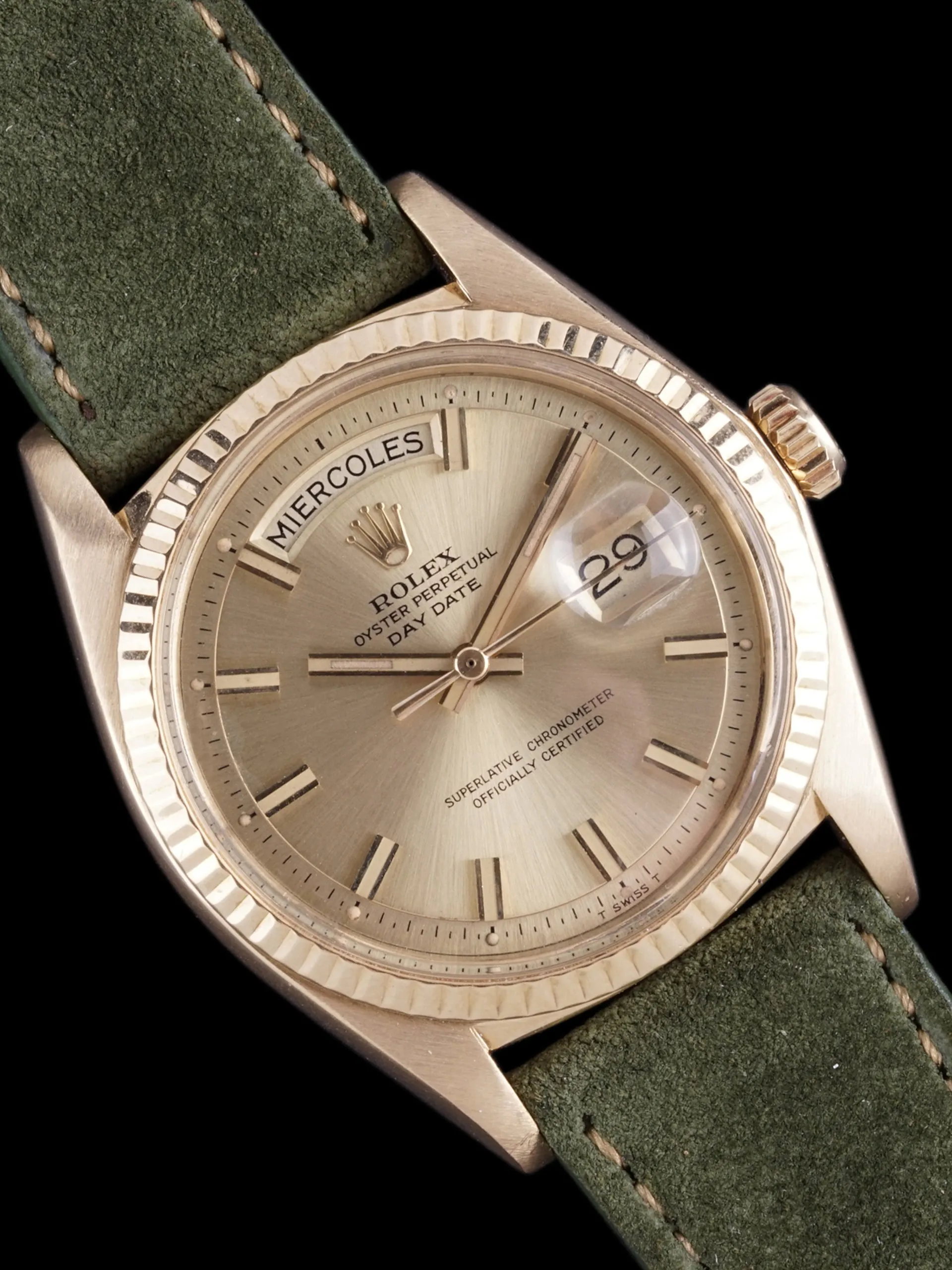 1973 Rolex Day-Date (Ref. 1803) 18k YG "Wide Boy" Dial