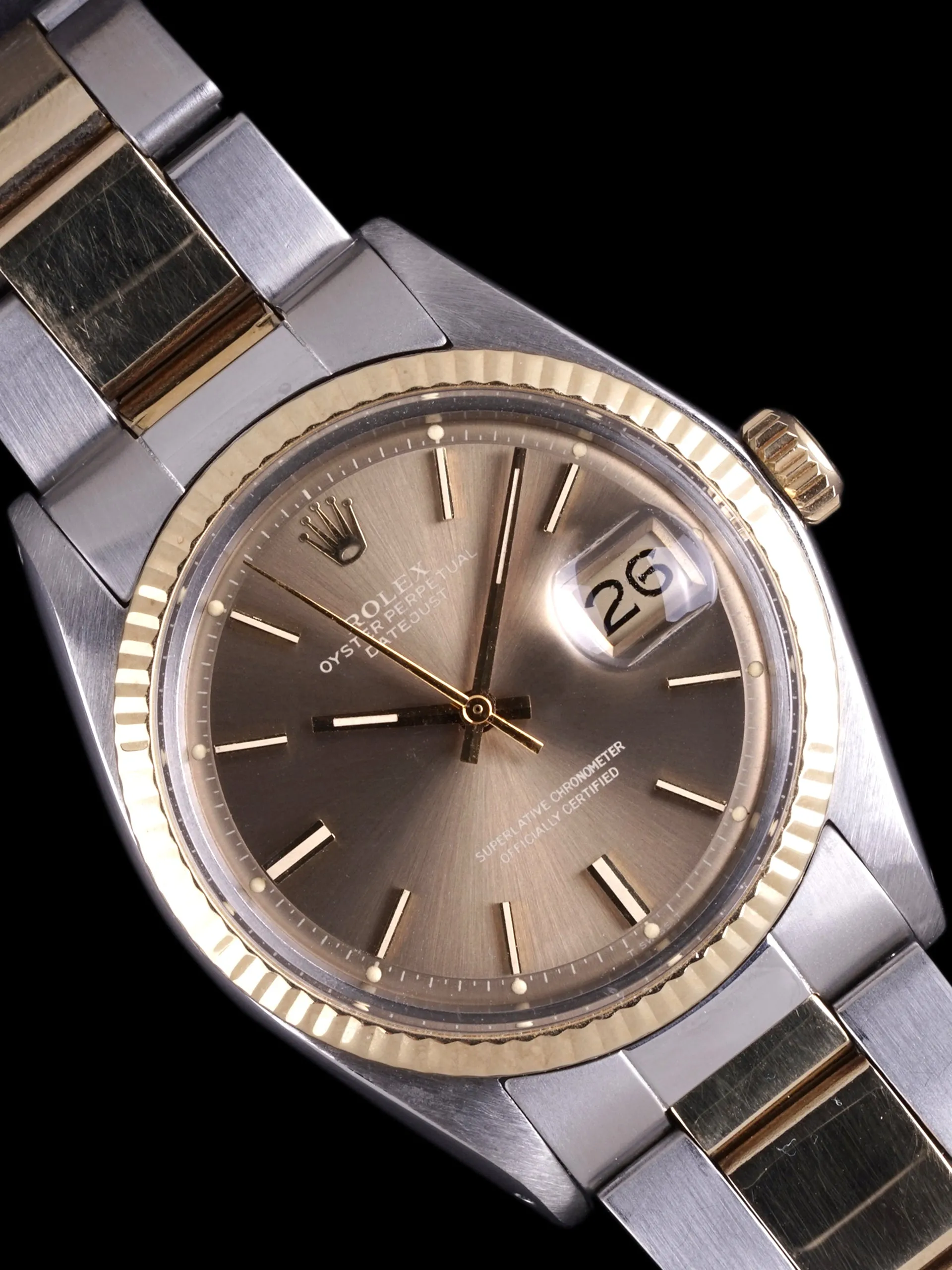 1973 Rolex Two-Tone Datejust (Ref. 1601) W/ Box, Papers, & RSC Paper