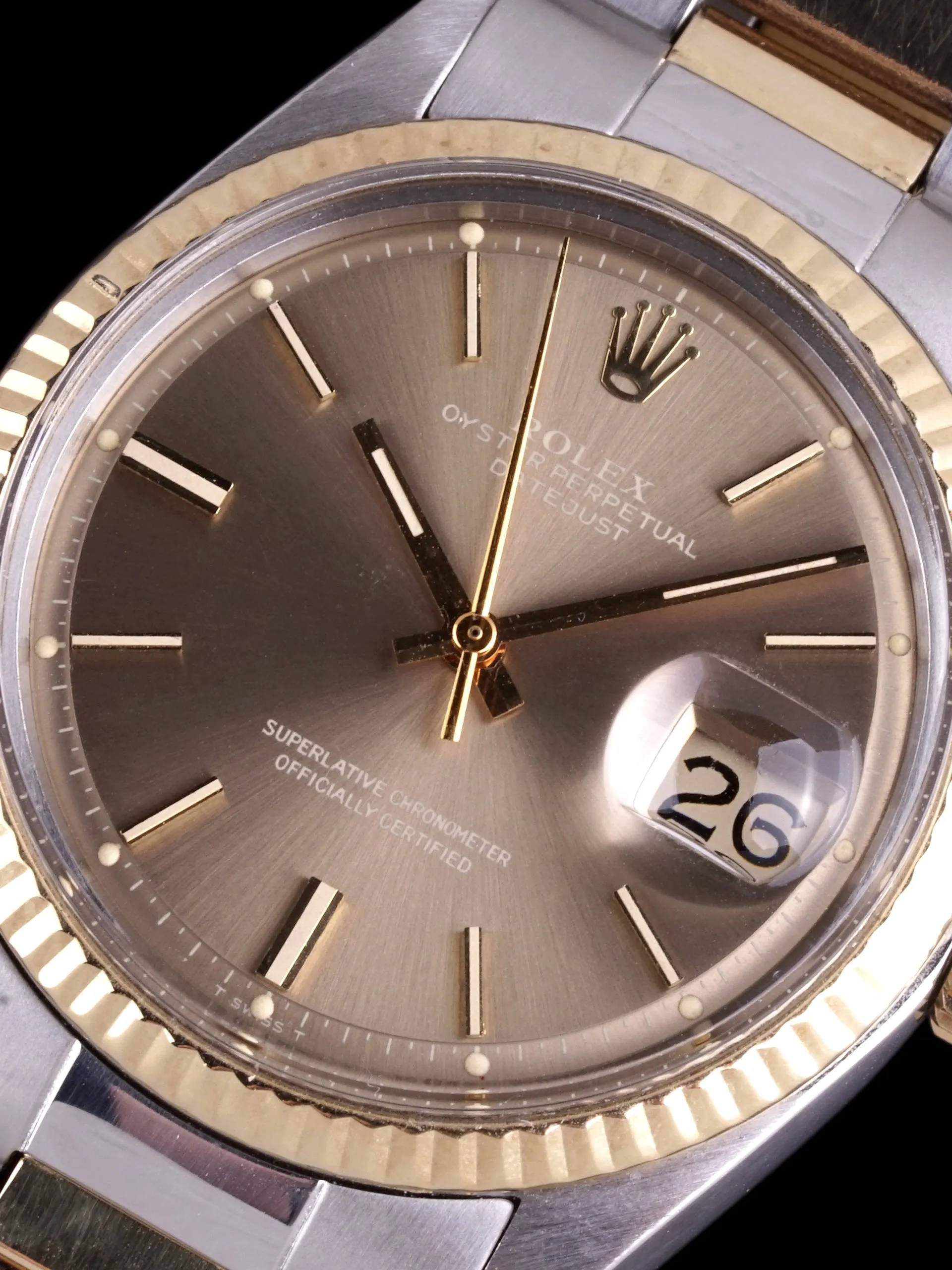 1973 Rolex Two-Tone Datejust (Ref. 1601) W/ Box, Papers, & RSC Paper