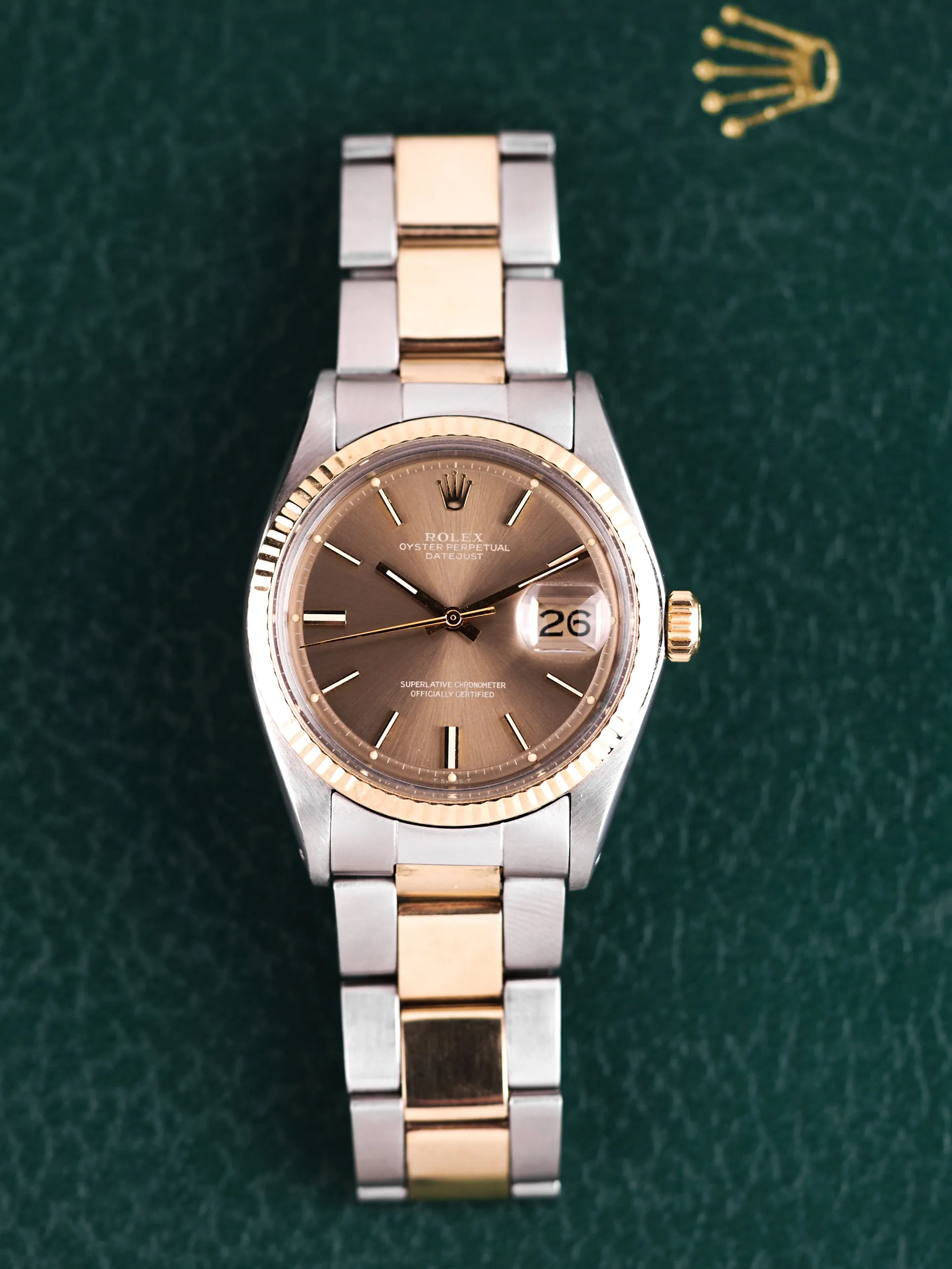 1973 Rolex Two-Tone Datejust (Ref. 1601) W/ Box, Papers, & RSC Paper