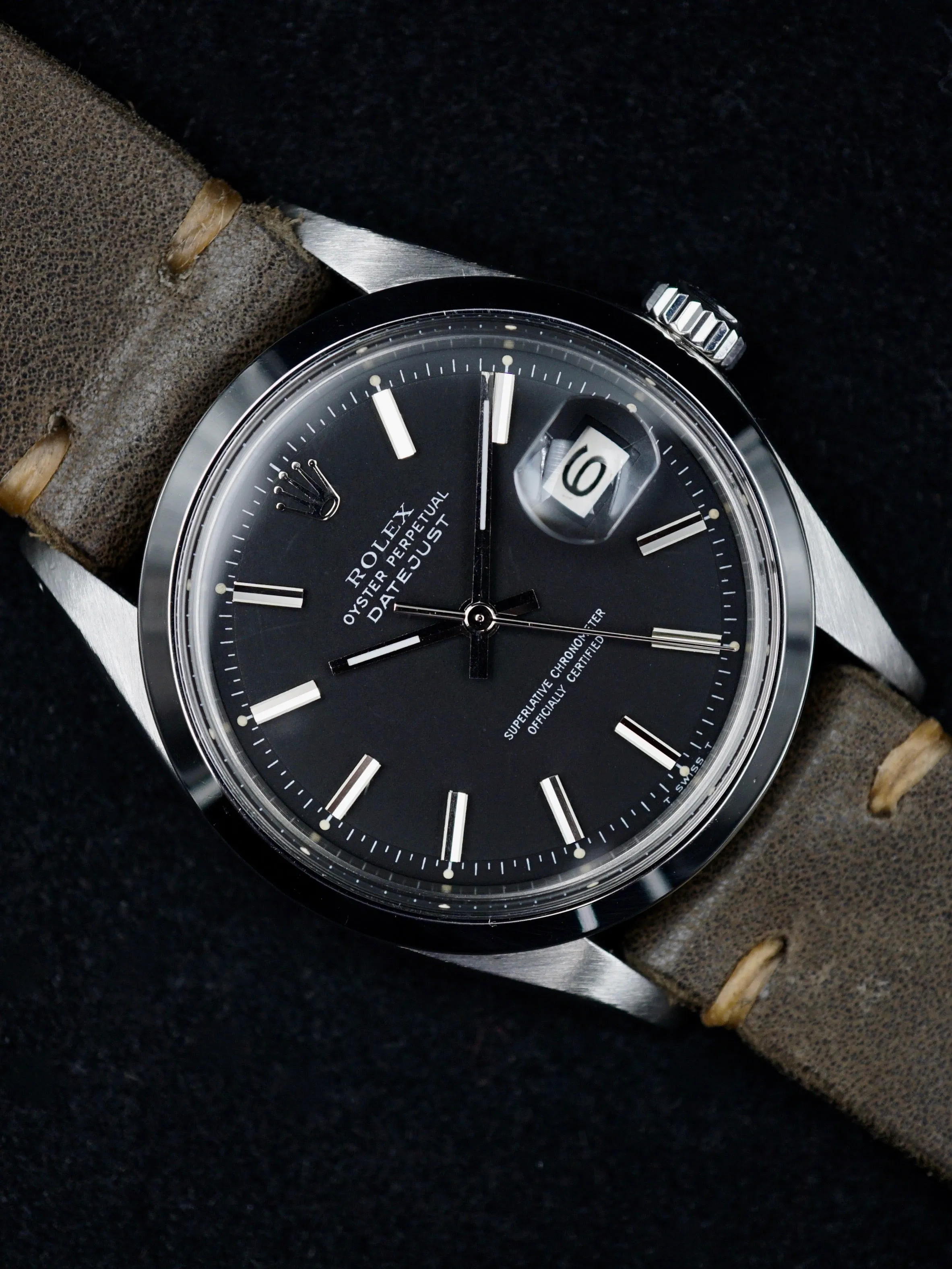 1975 Rolex Datejust (Ref. 1600) "Wide Boy Dial"