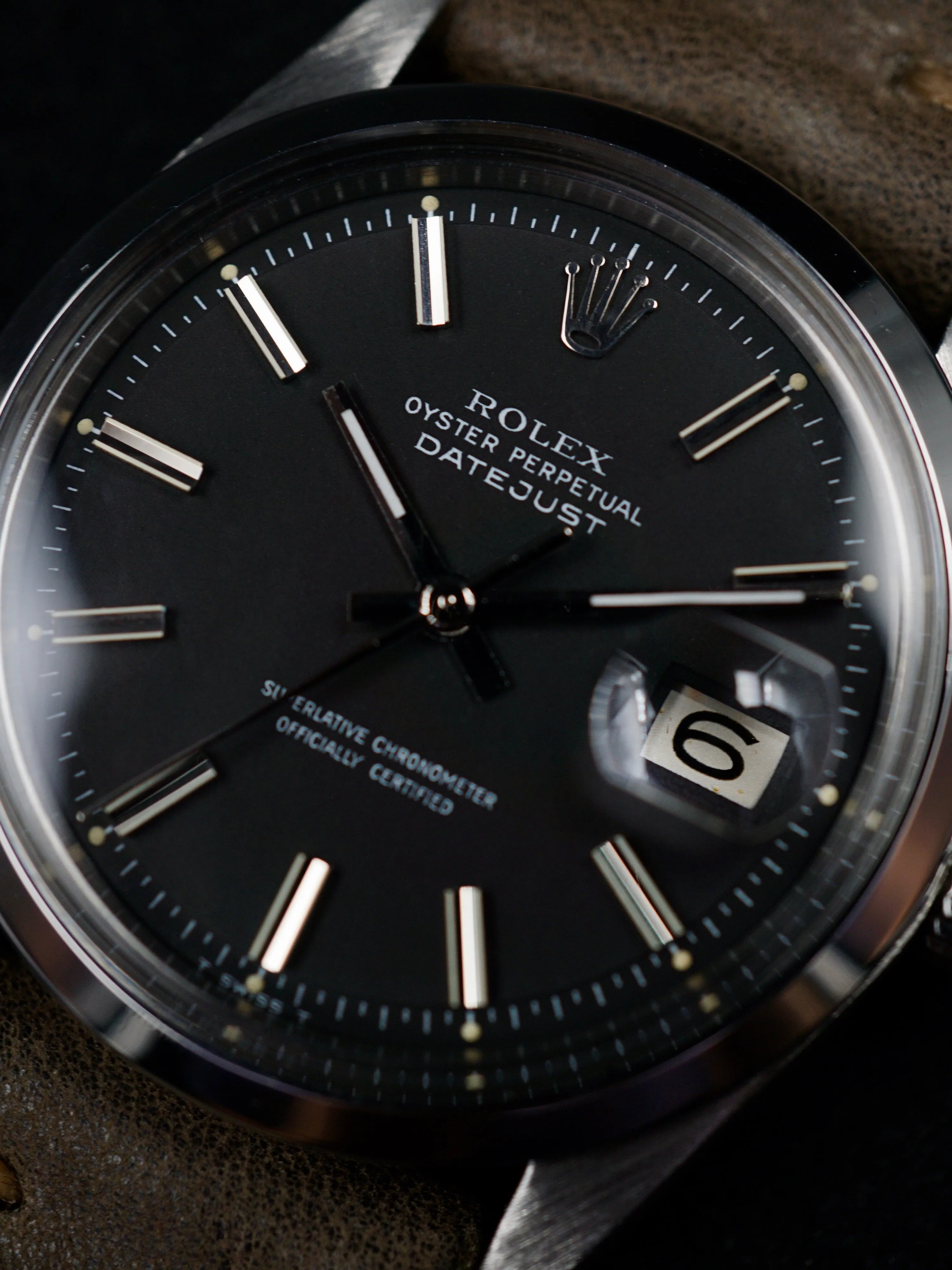 1975 Rolex Datejust (Ref. 1600) "Wide Boy Dial"