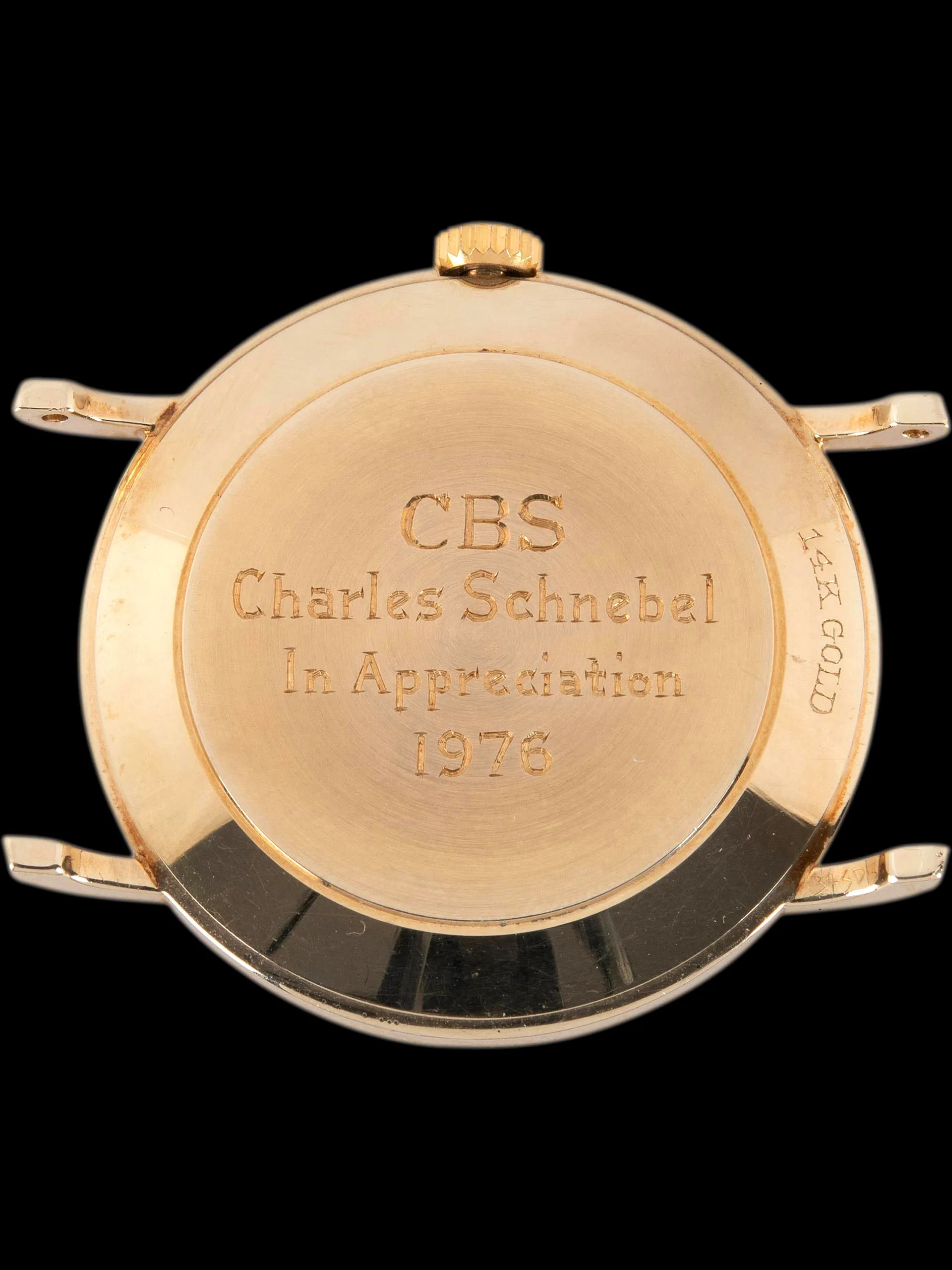 1976 Tiffany & Co. 14K YG Dress Watch "CBS Appreciation Award"