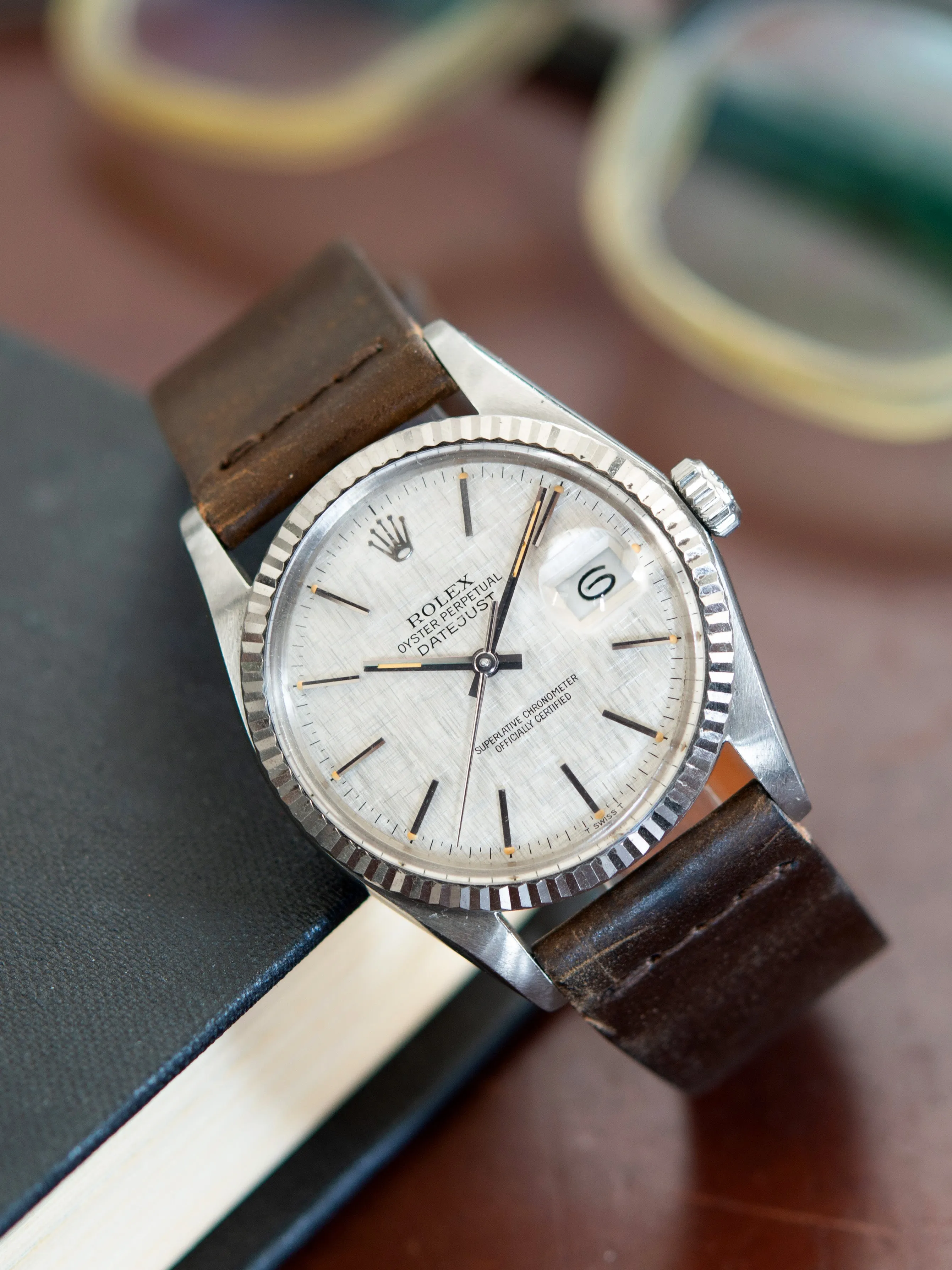 1982 Rolex Datejust (Ref. 16014) Silver Linen Dial