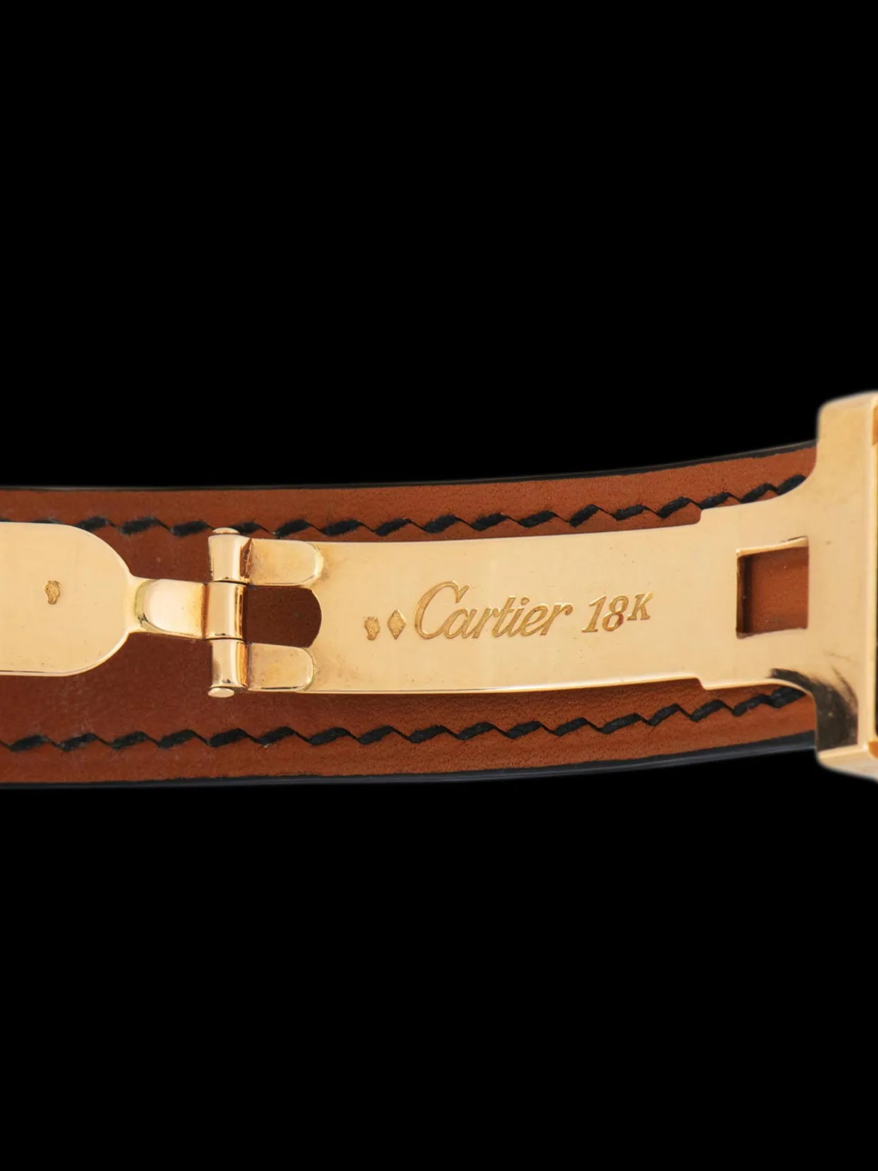 1984 Cartier Paris Tank LC 18K YG (Ref. 96065) "Extra Plate" W/ Box & Papers