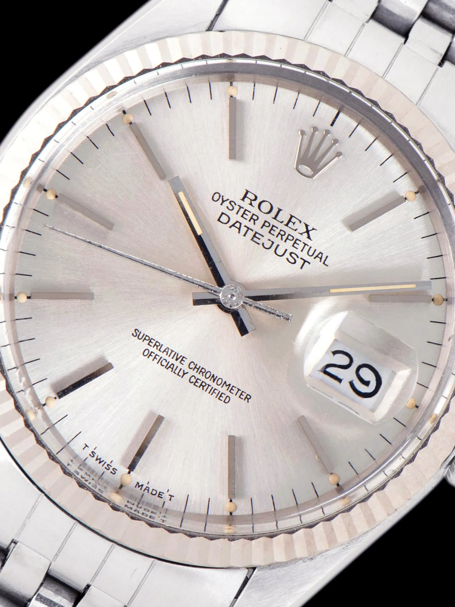 1985 Rolex Datejust (Ref. 16014) Silver Dial W/ Rolex Guarantee Paper