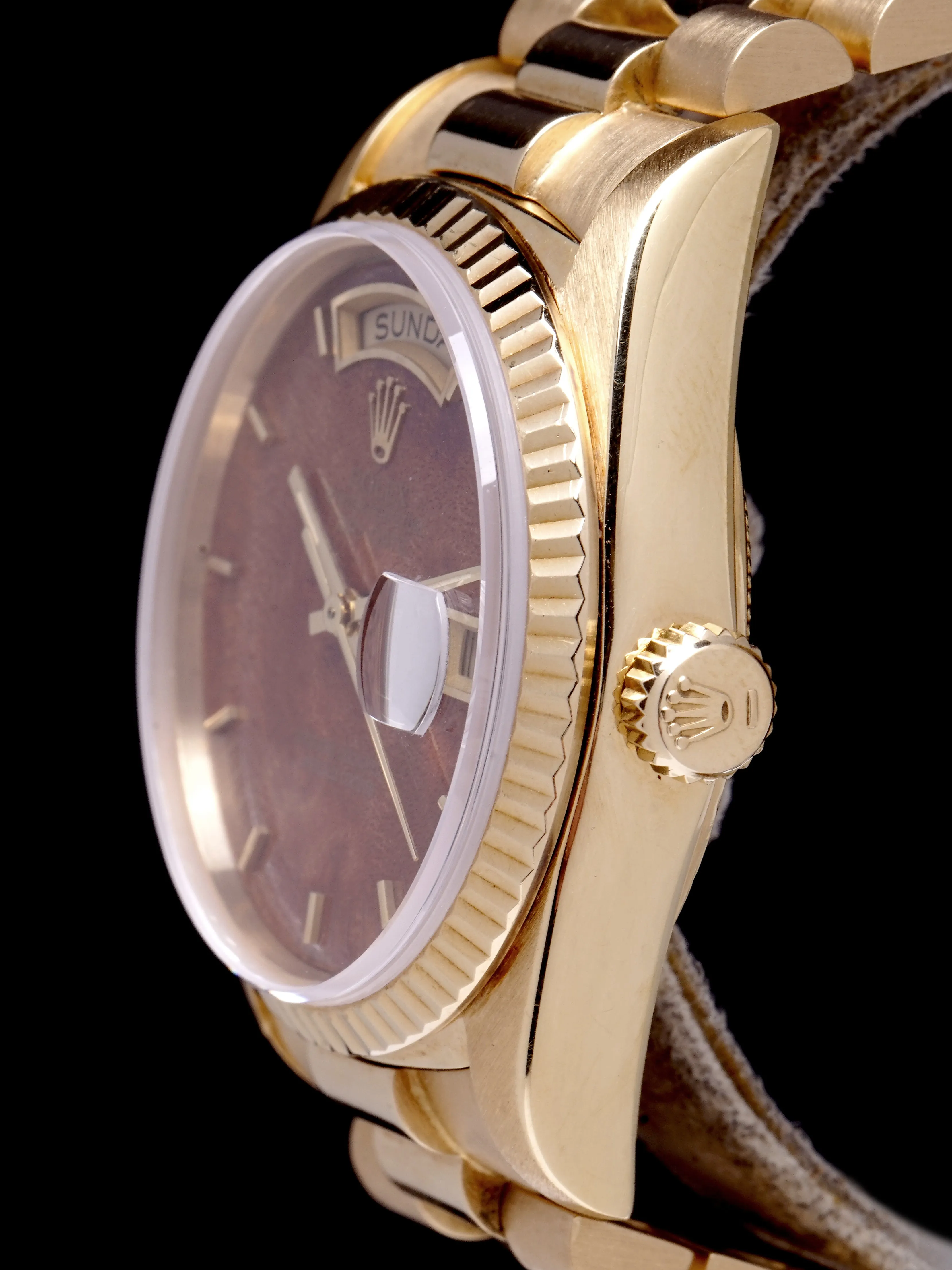 1986 Rolex Day-Date (Ref. 18038) “Burlwood Dial”