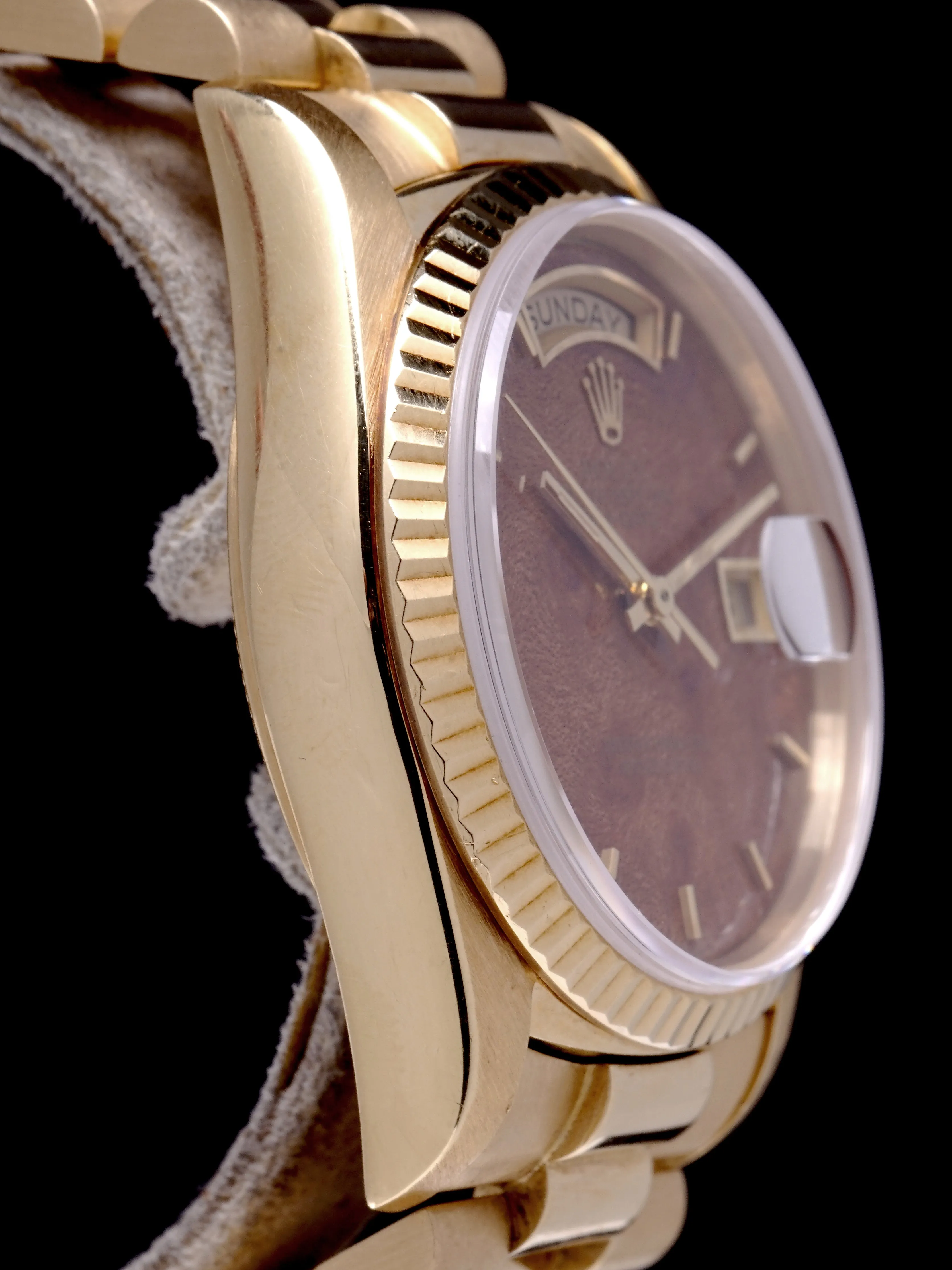 1986 Rolex Day-Date (Ref. 18038) “Burlwood Dial”