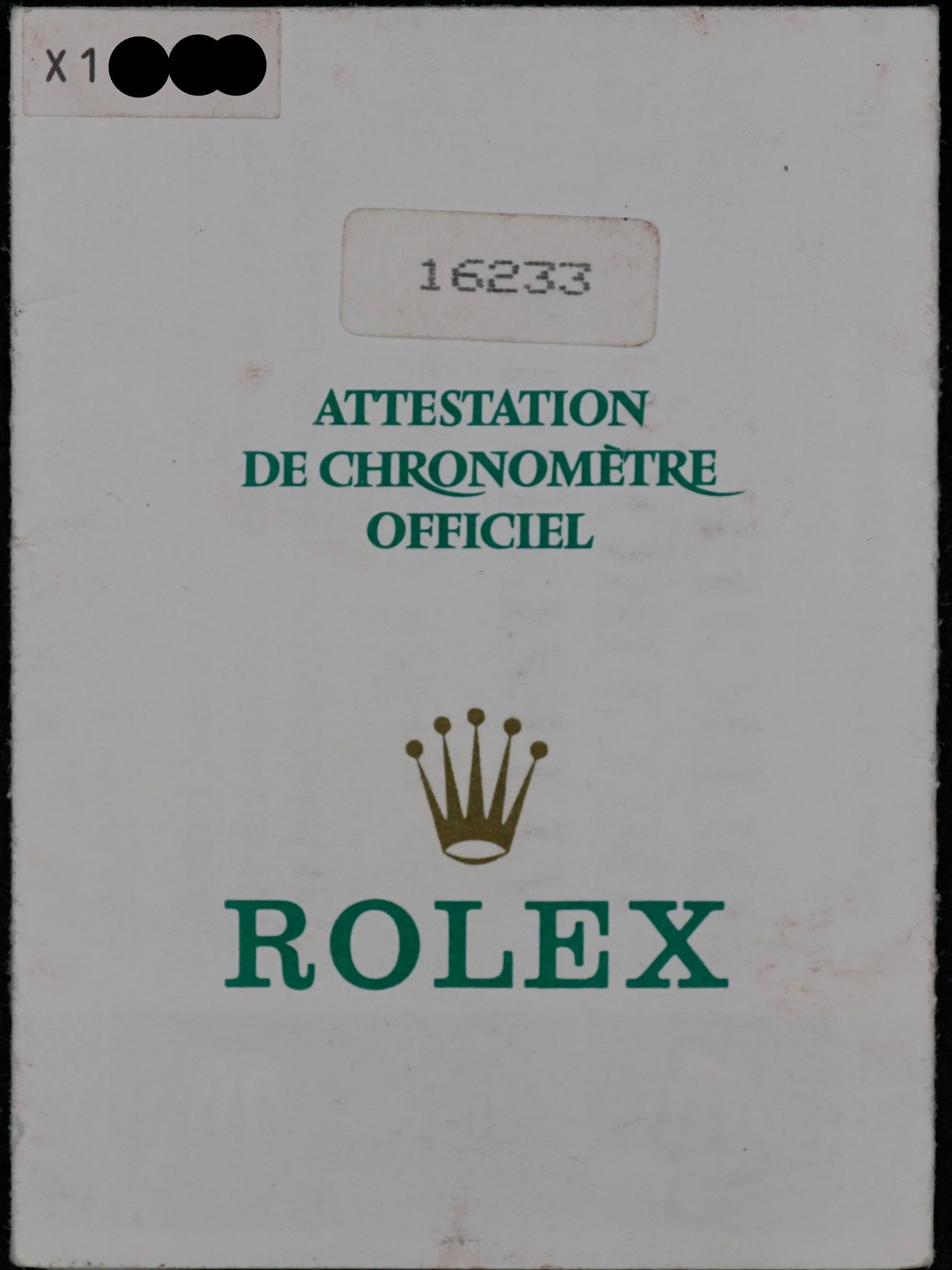 1991 Rolex Two-Tone Datejust (Ref. 16233) With Papers