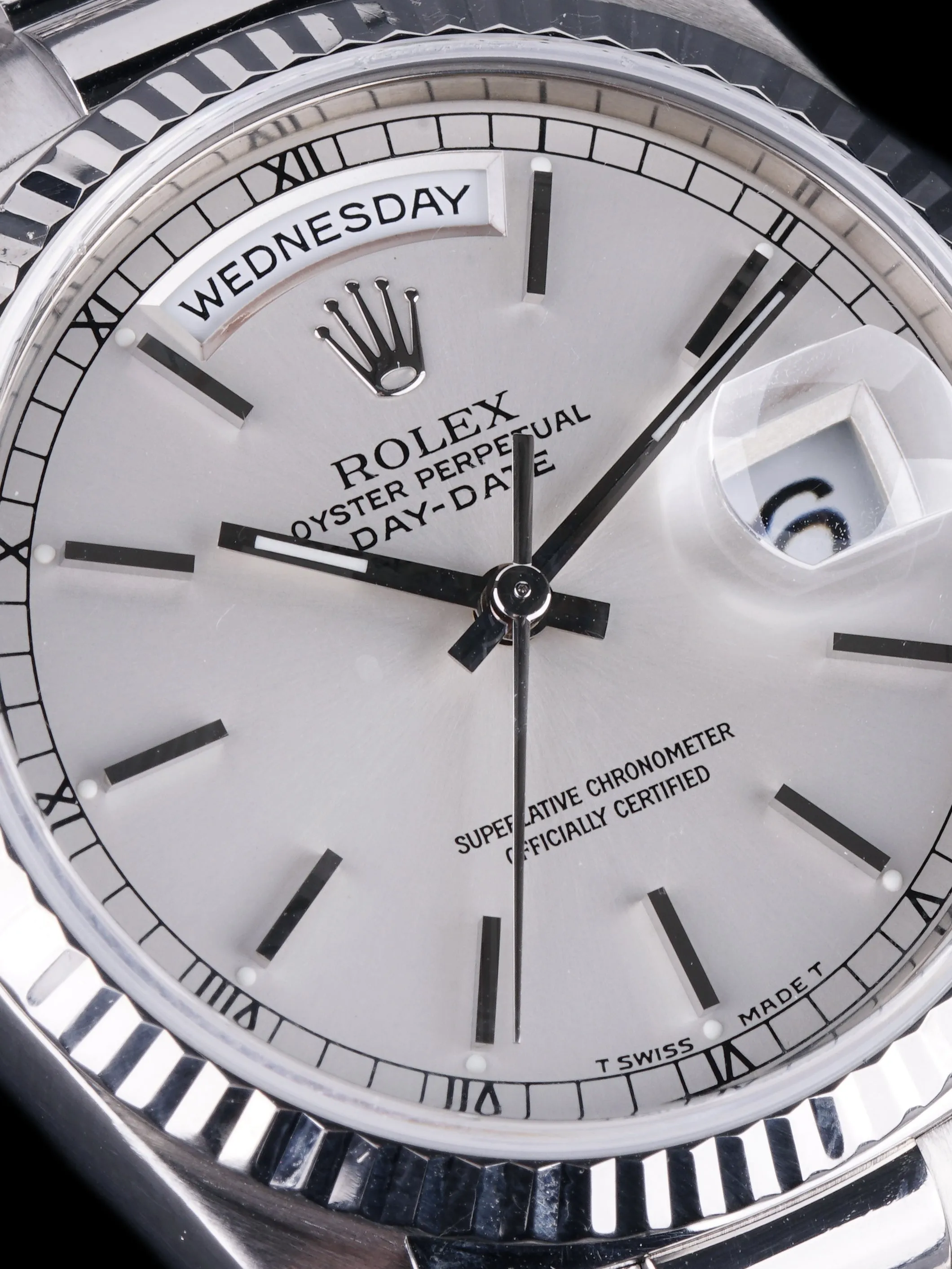 1999 Rolex Day-Date 18k WG (Ref. 18239) W/ Papers