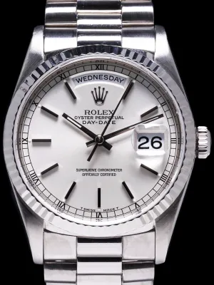 1999 Rolex Day-Date 18k WG (Ref. 18239) W/ Papers