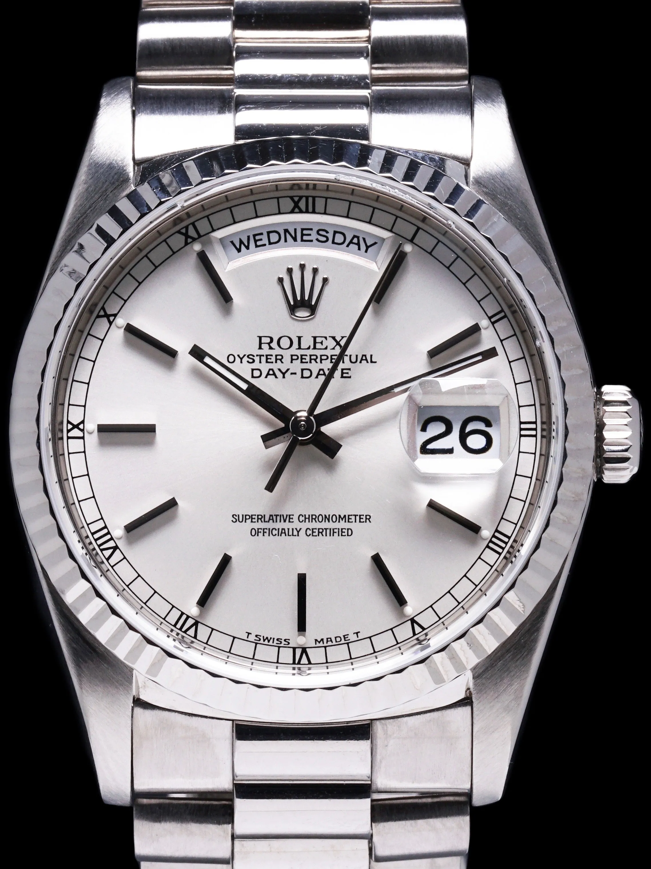 1999 Rolex Day-Date 18k WG (Ref. 18239) W/ Papers