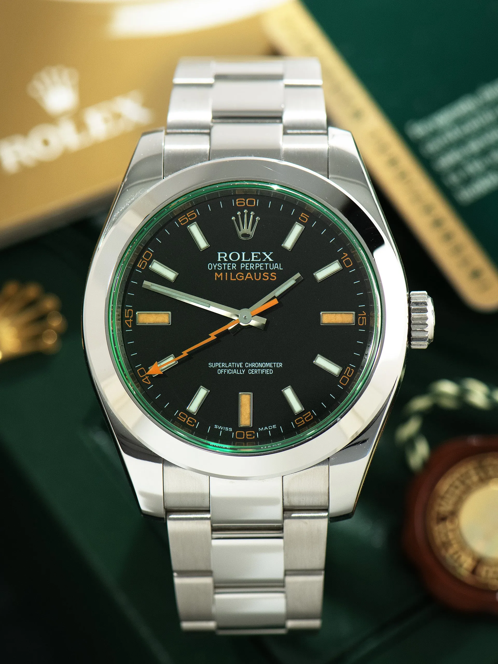 2009 Rolex Milgauss (Ref. 116400V) Black Dial W/ Full Set