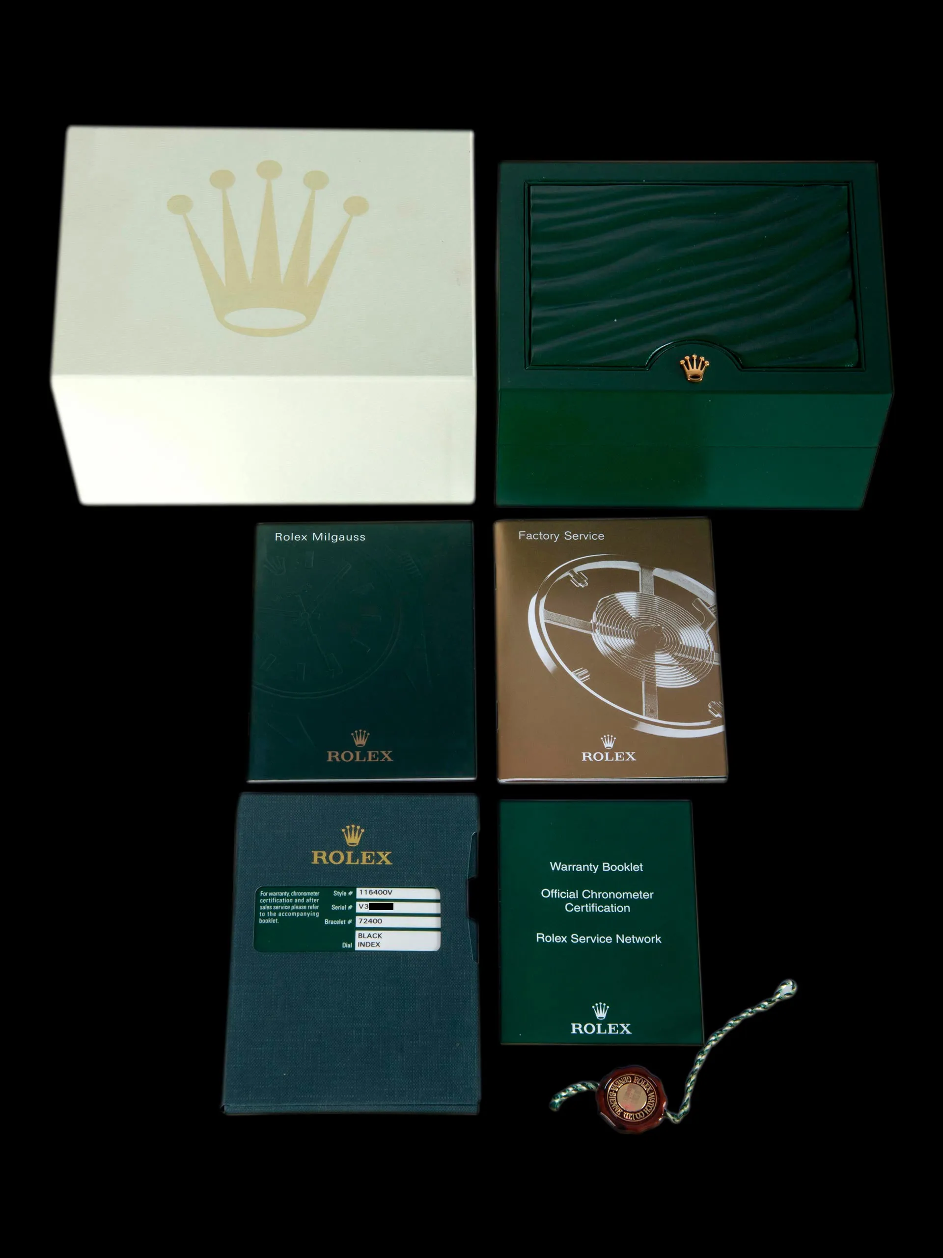2009 Rolex Milgauss (Ref. 116400V) Black Dial W/ Full Set
