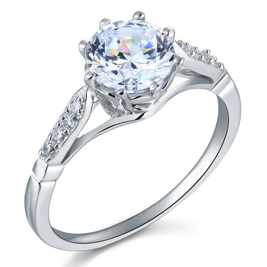 2.0ct Round-Cut Diamond Anniversary Ring