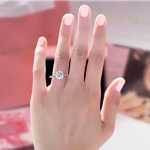 2.0ct Round-Cut Diamond Anniversary Ring