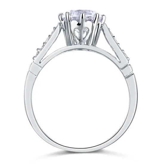 2.0ct Round-Cut Diamond Anniversary Ring